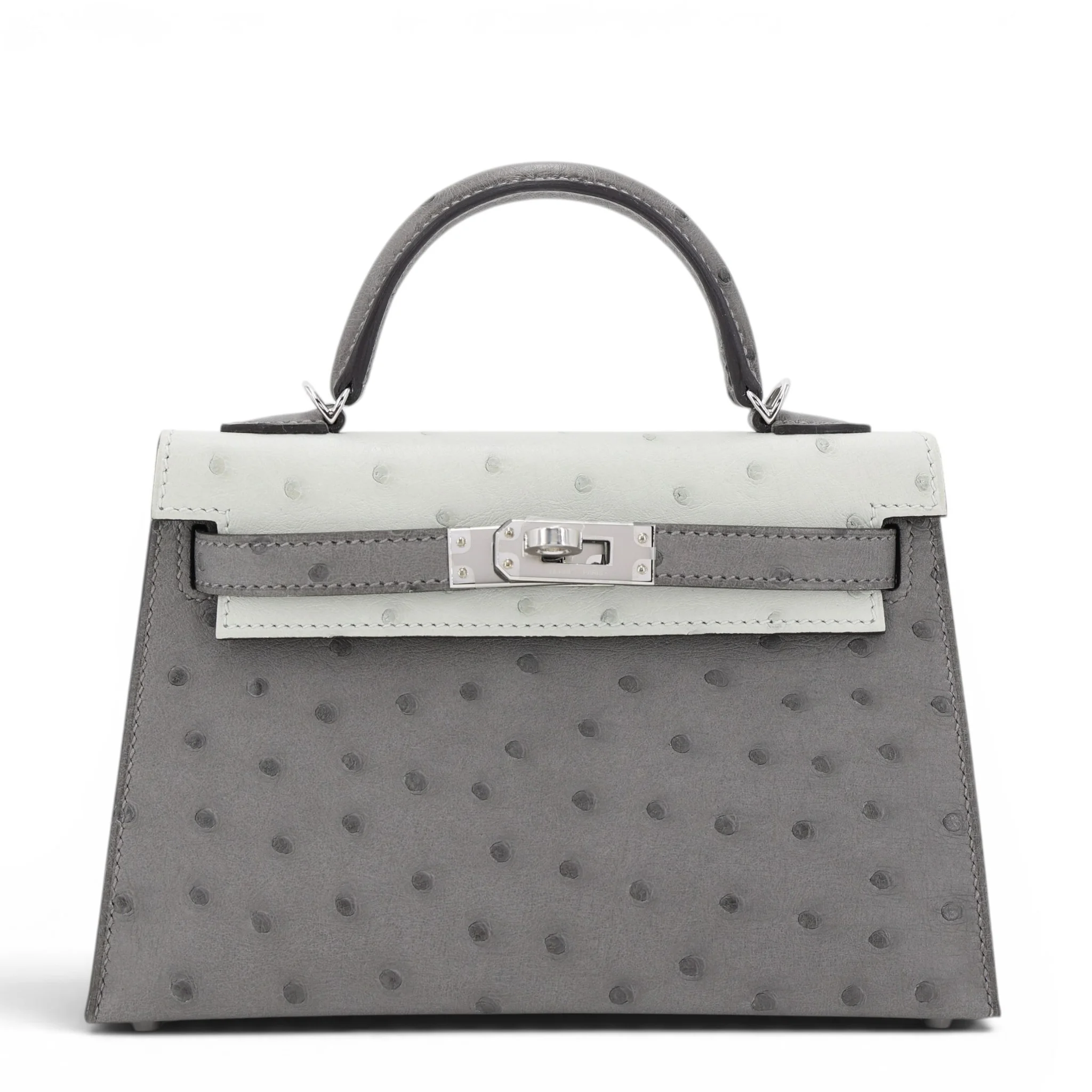Mini Kelly 二代 0L Gris Meyer 积雨云灰 80 珍珠灰 Gris Perle