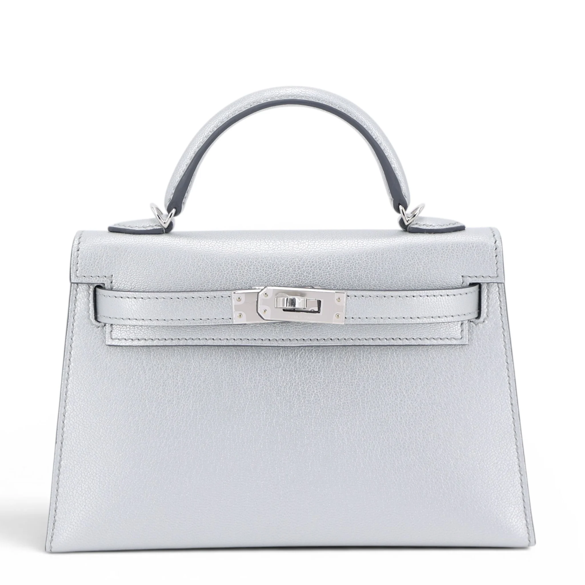 Mini Kelly 二代 05 銀色 Argent
