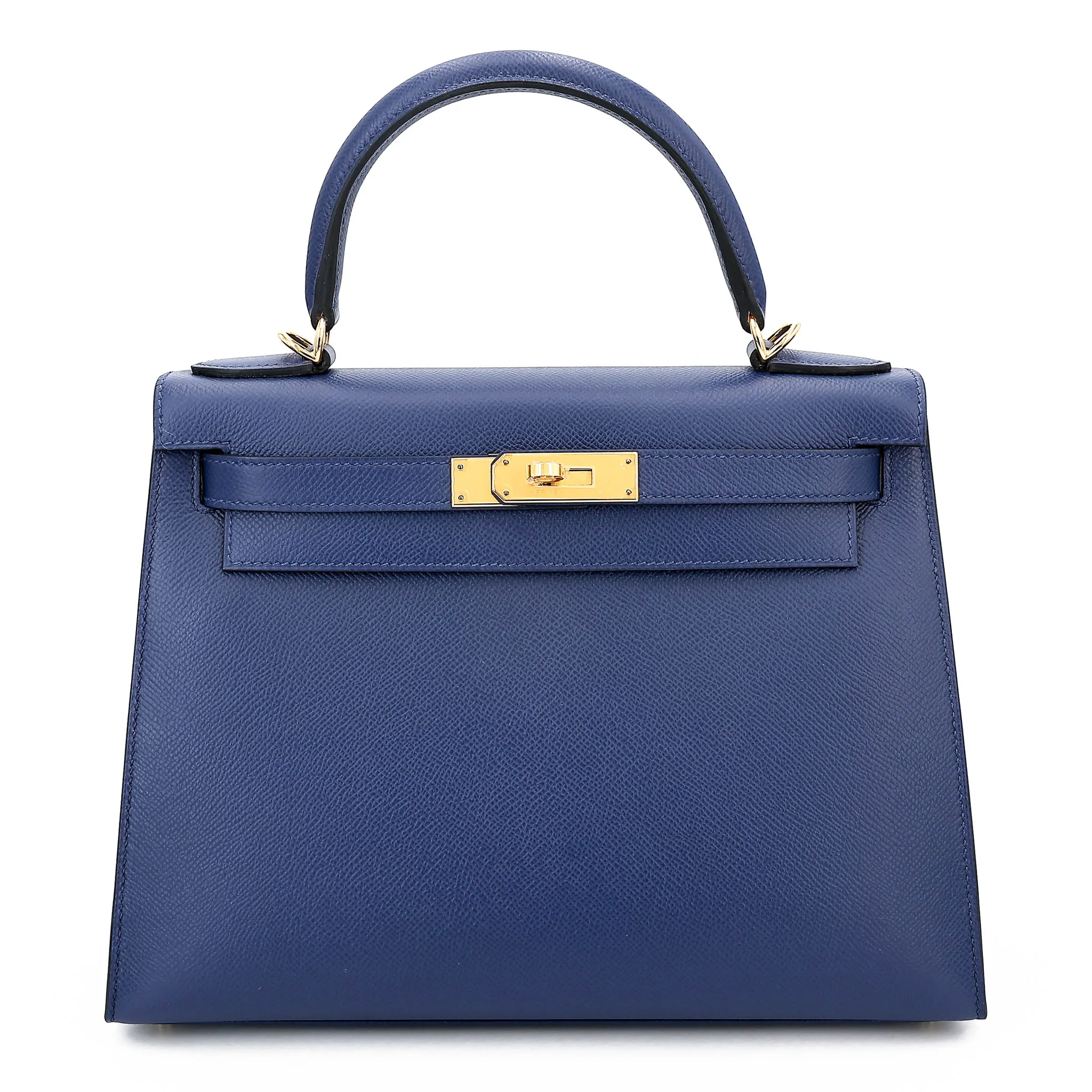 Kelly 28 Sellier Bleu Saphir (73)