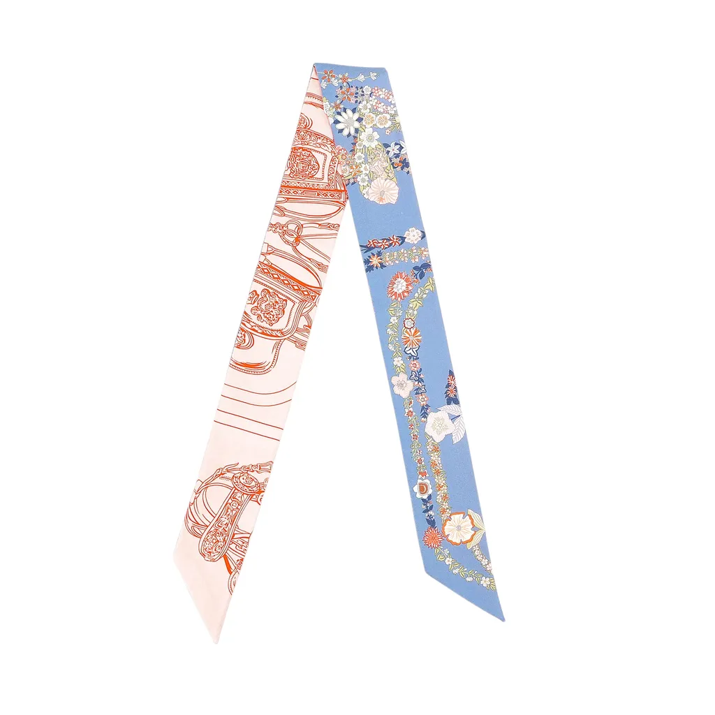 Twilly Brides de Gala en Fleurs Pink Blue