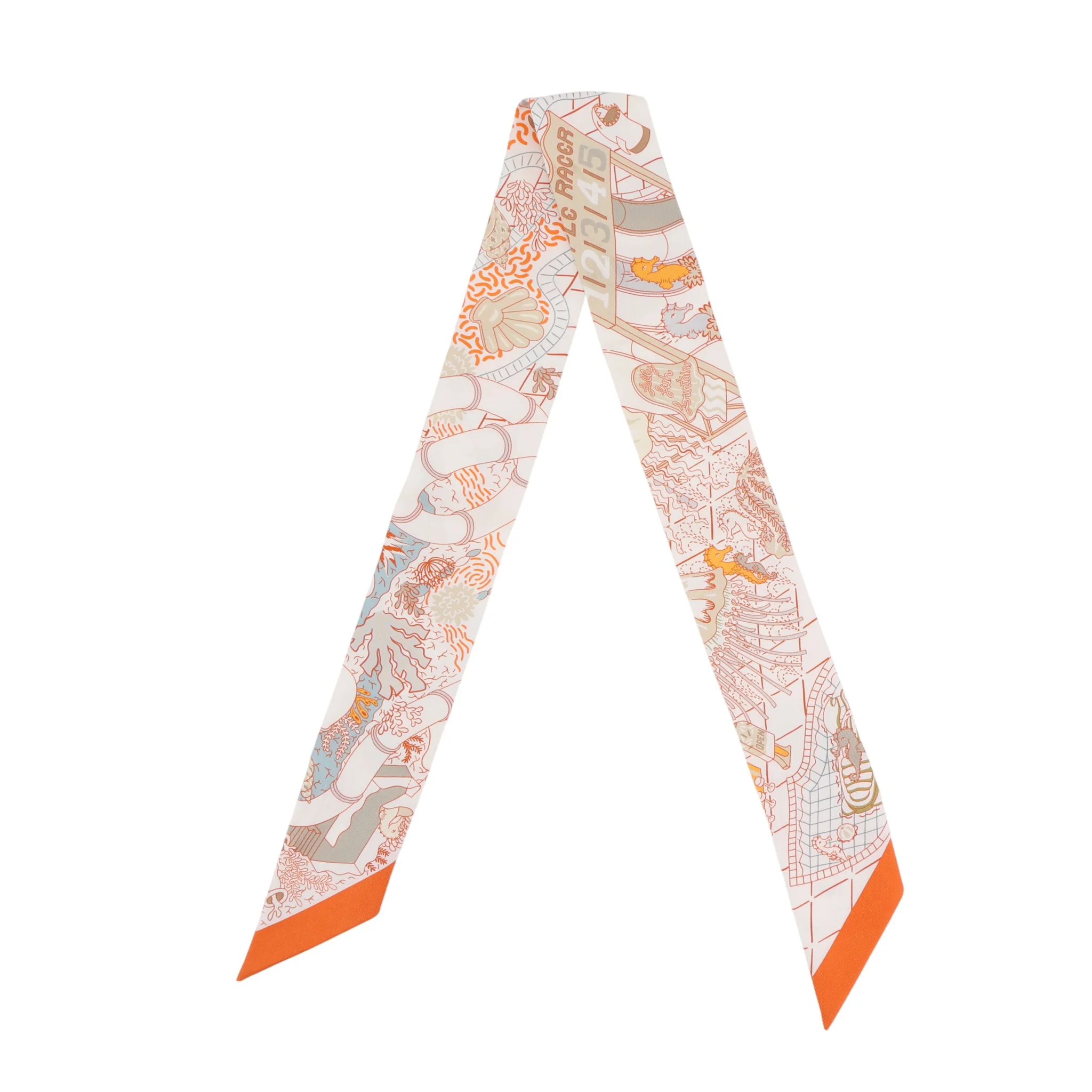 Twilly Splash Park Vert de Gris (C6) Blanc Casse (12) Orange