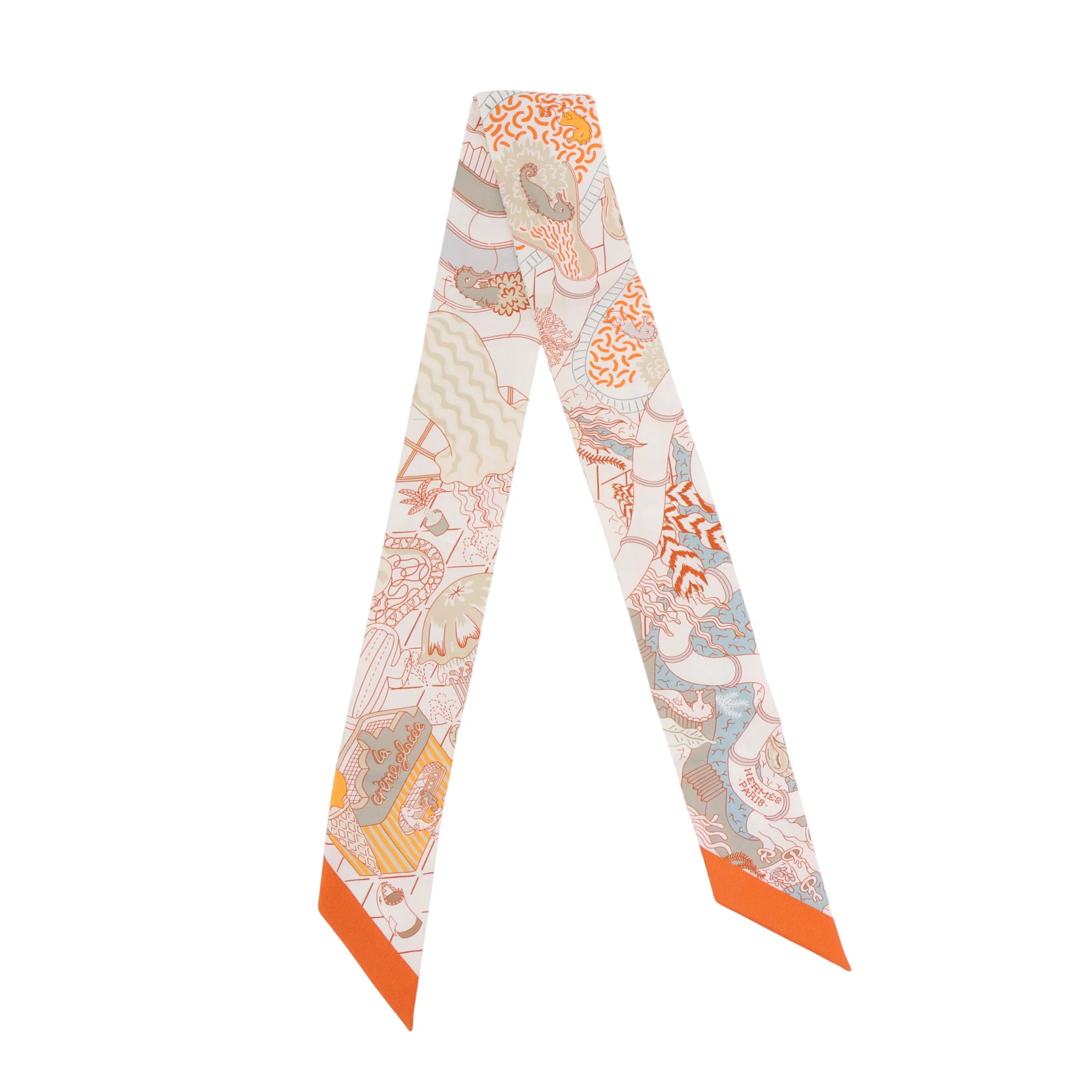 Twilly Splash Park Vert de Gris (C6) Blanc Casse (12) Orange