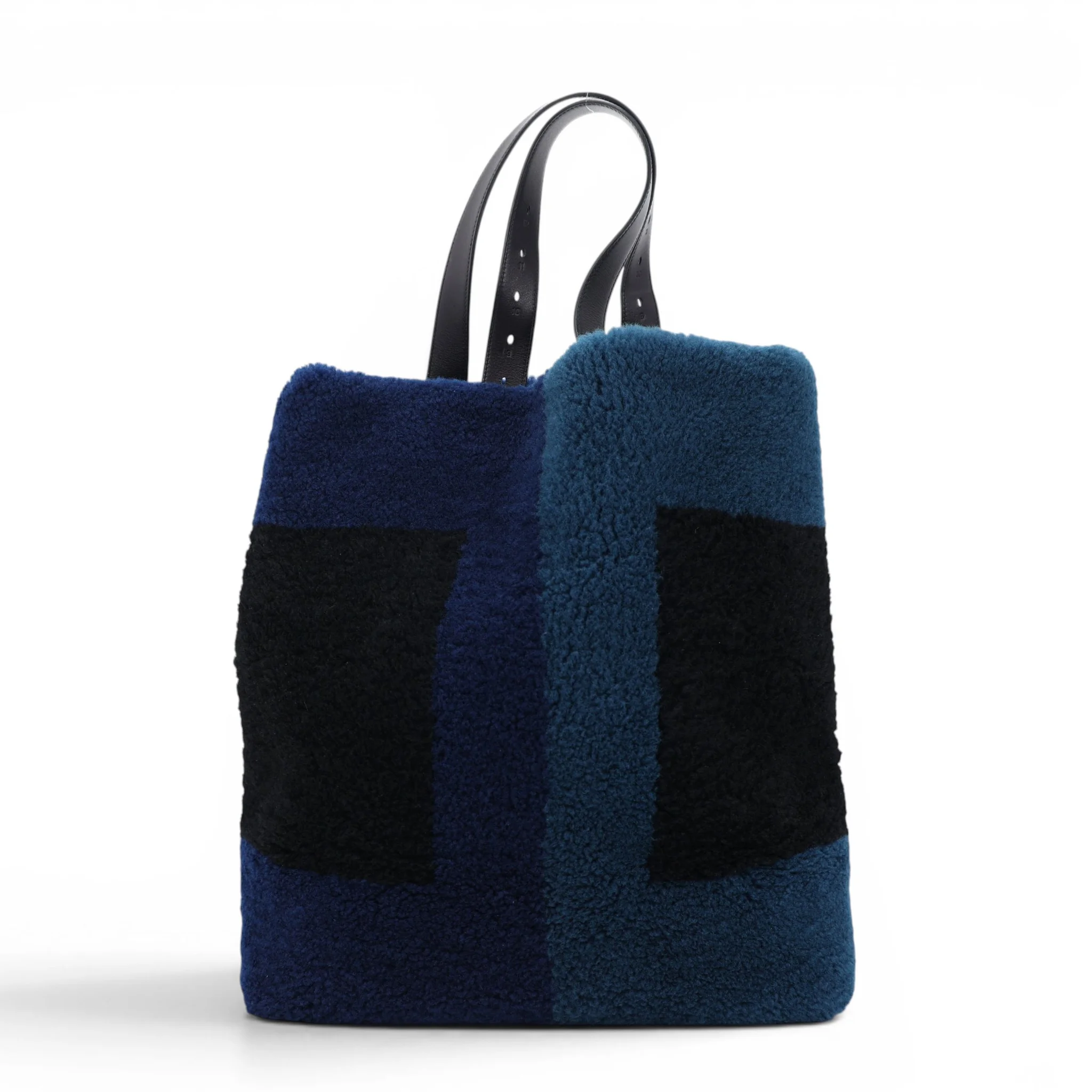 Etriviere Shopping Tote Mouton Arctic Bleu de Prusse (7P) Ciel (7G) Noir (89)