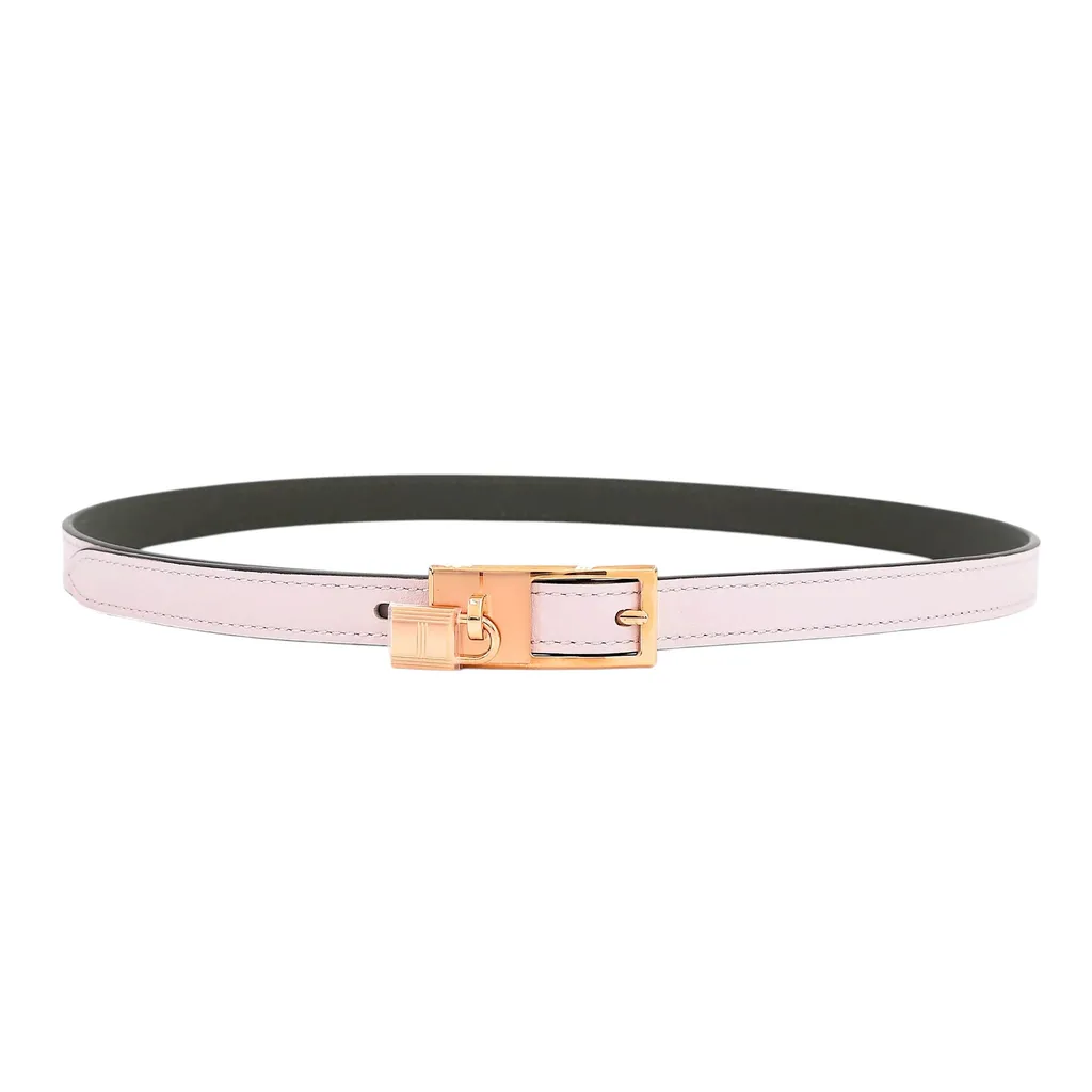 Lucky 15 reversible belt Mauve Pale (09) Etain (8F)