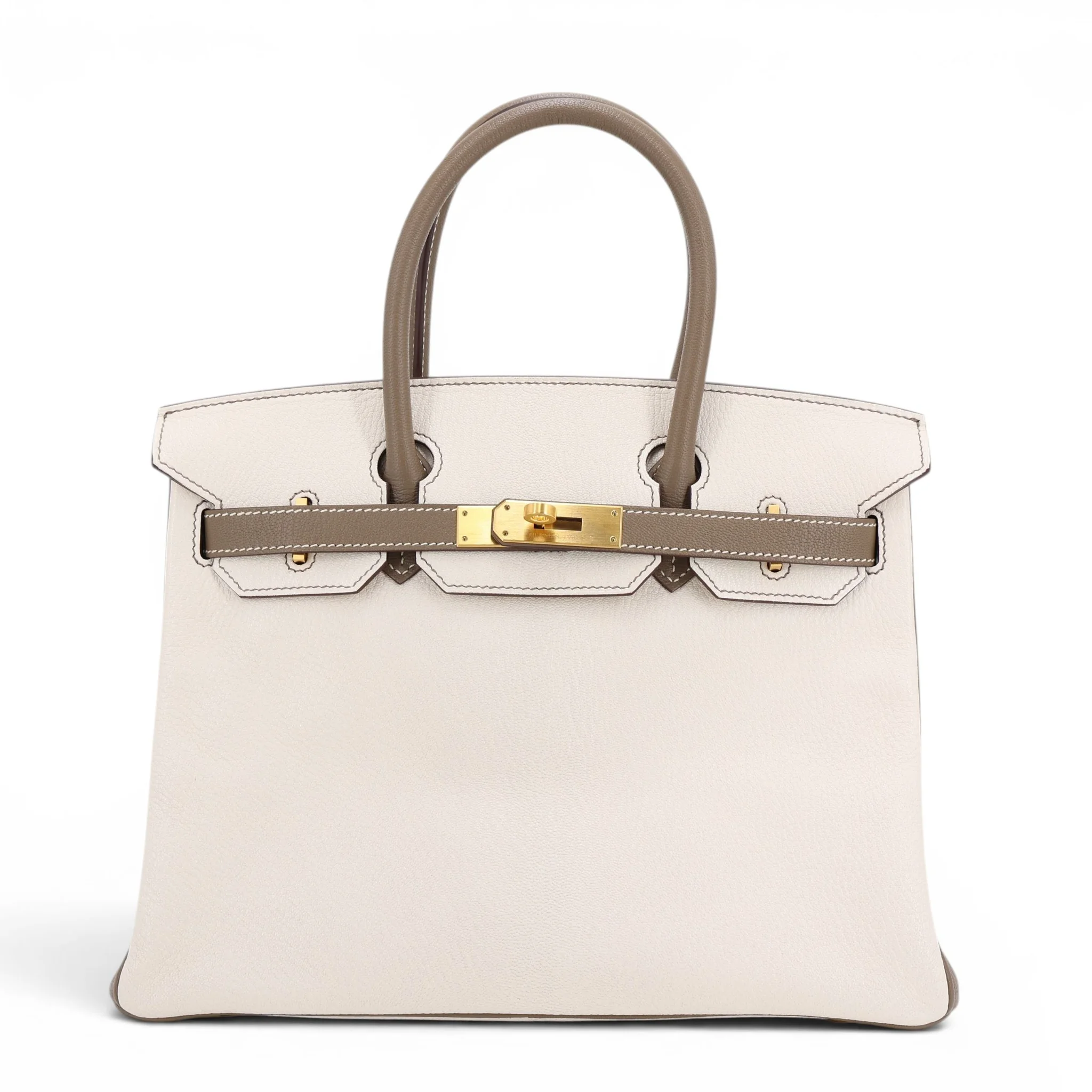 Birkin 30 HSS Craie (10) Etoupe (18)