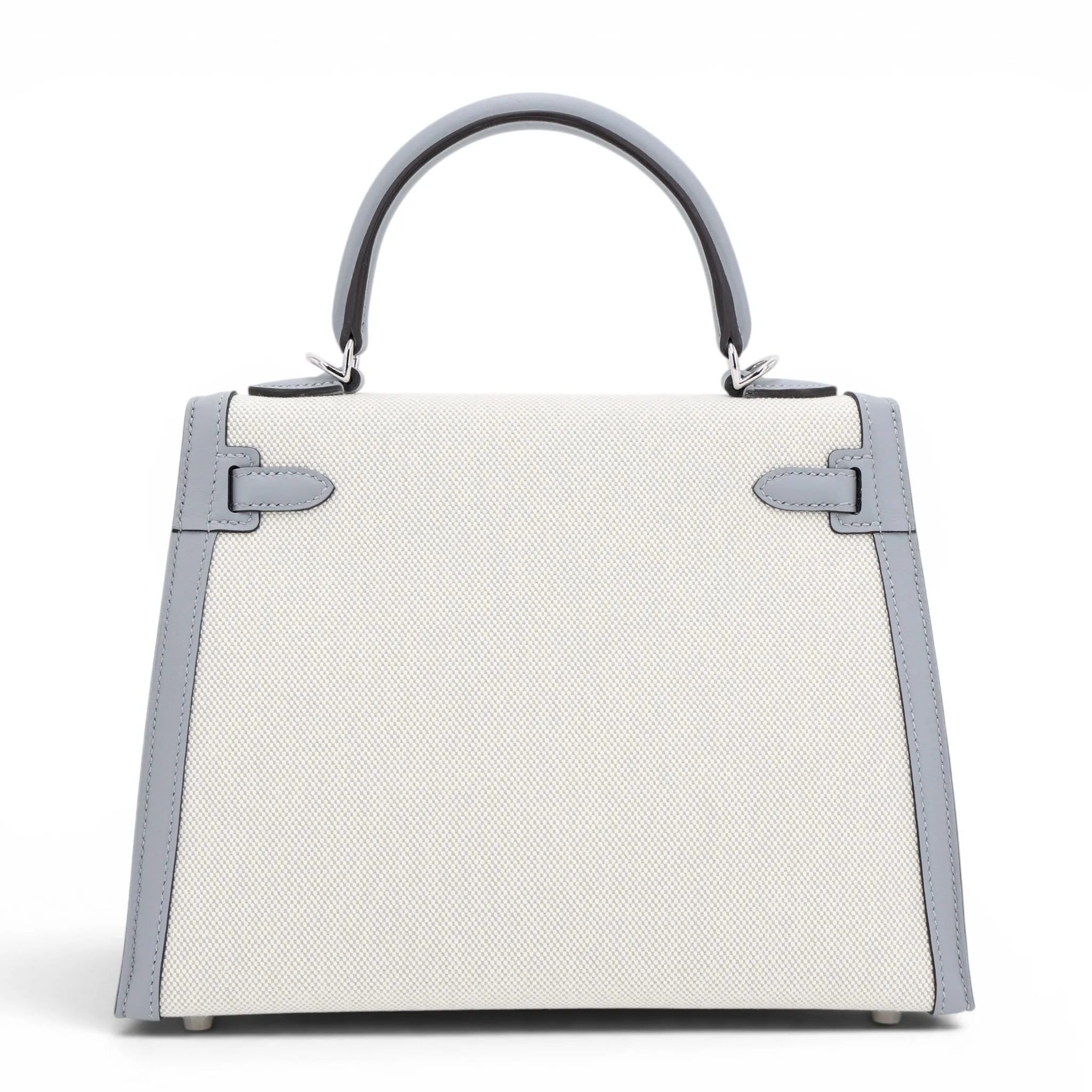 Kelly 25 Sellier Bleu Glacier (8U) Gris Pantin (P0)