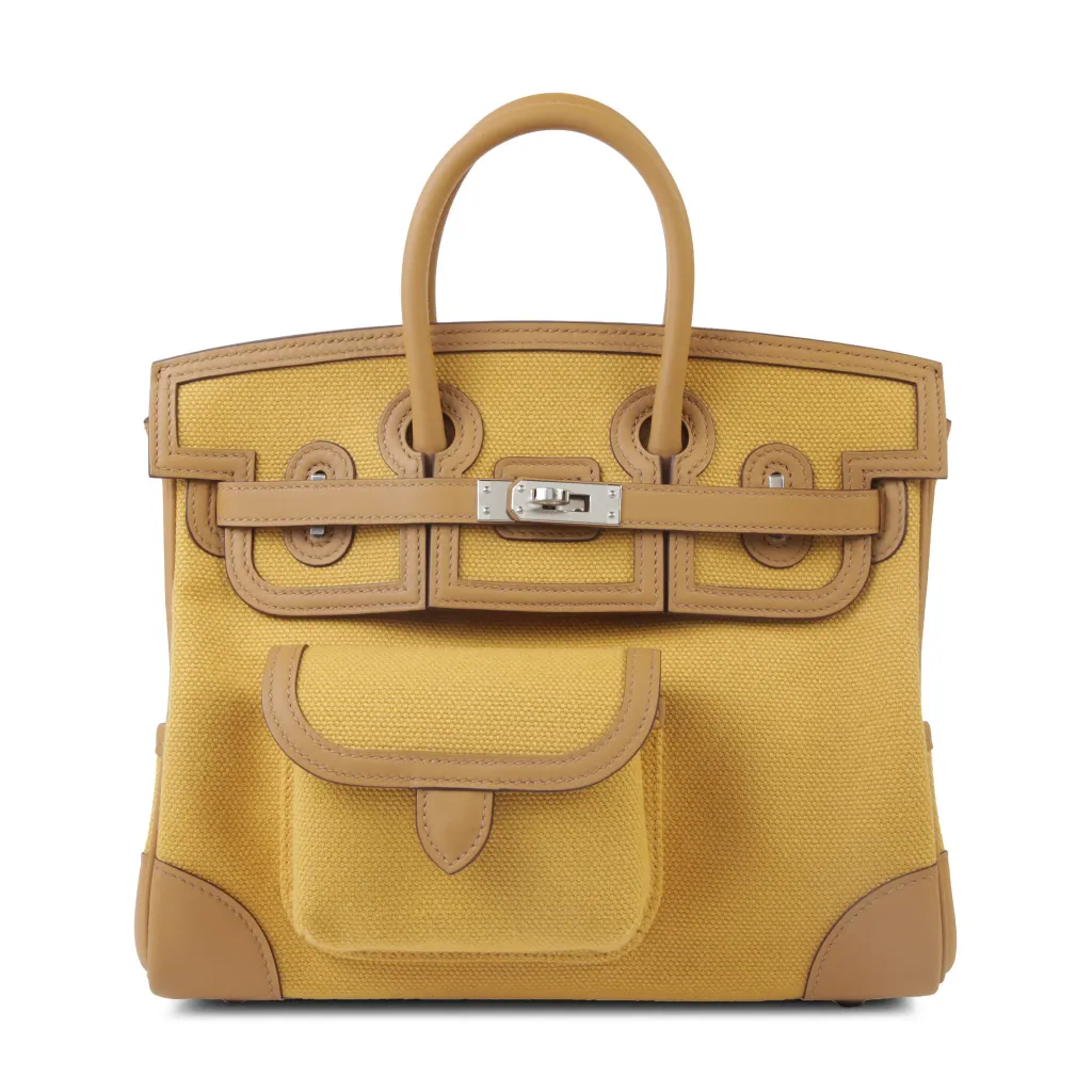 Birkin Cargo 25 Paille (1A) Biscuit (4B)
