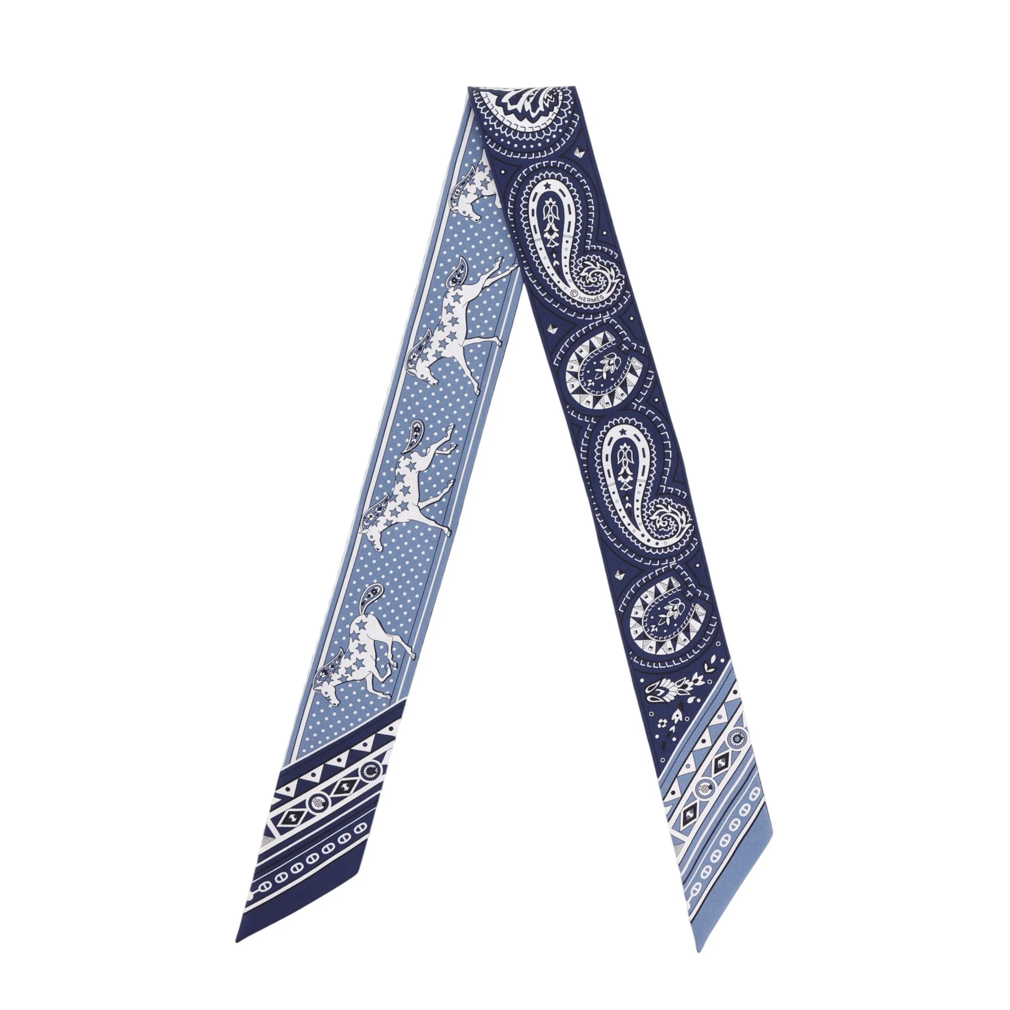 Twilly  Cheval de Coeur Bandana Blue