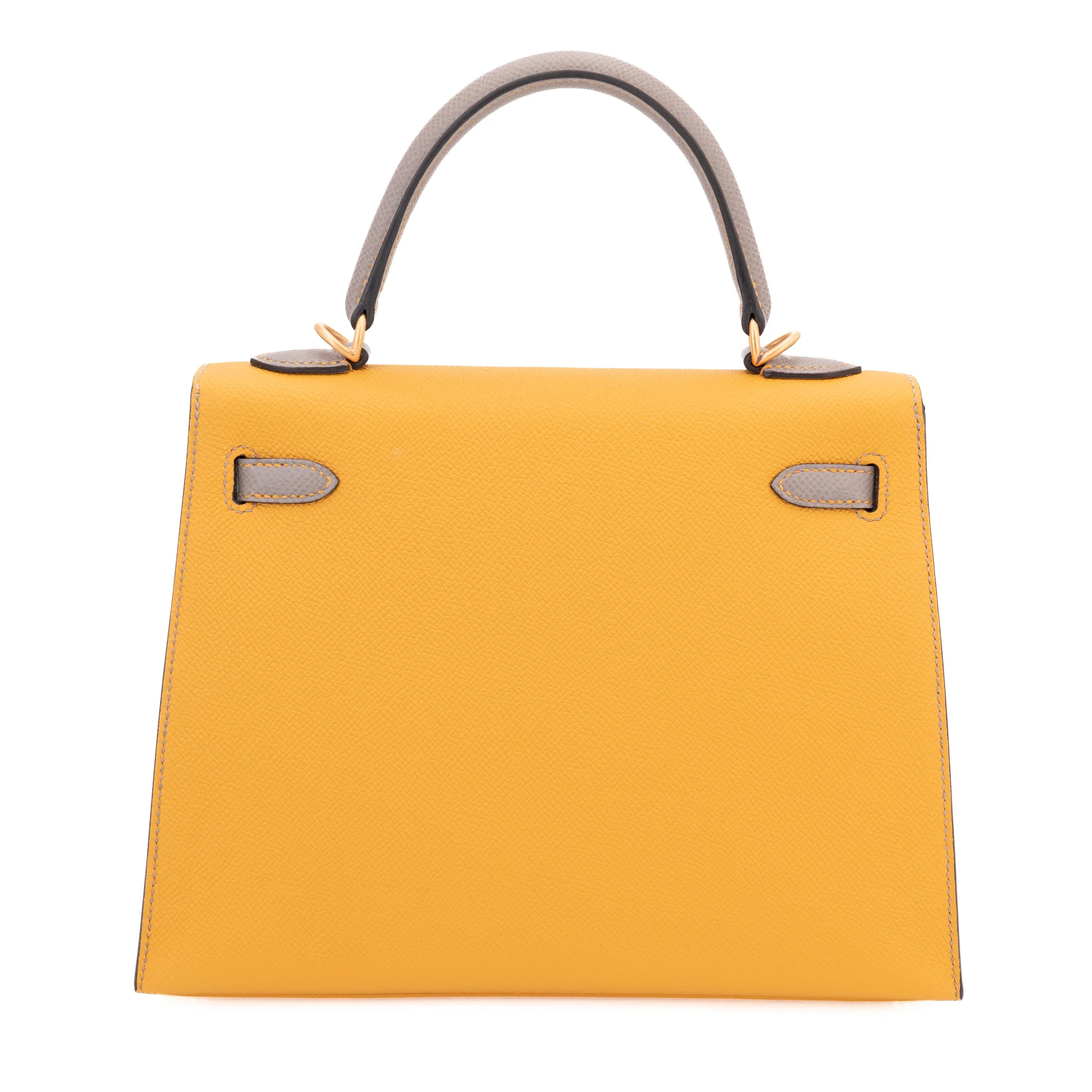 Kelly 25 Sellier HSS Jaune Ambre (9D) Gris Asphalte (M8)