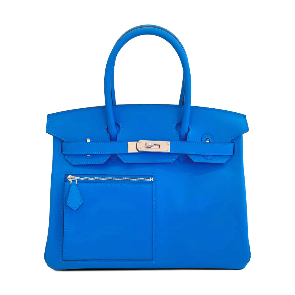 Birkin 30 Colormatic Bleu Hydra (T7)