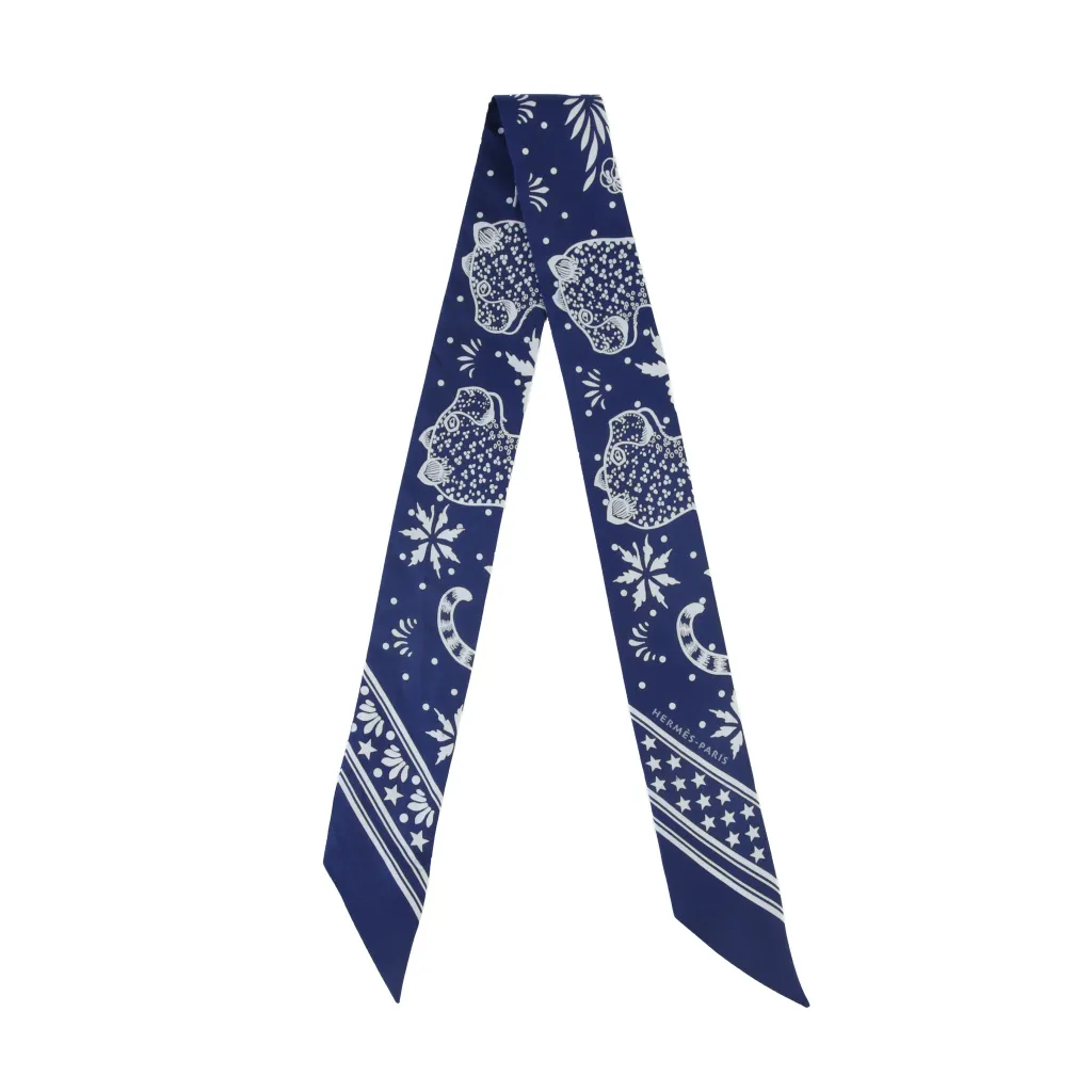 Twilly Les Leopards Bandana Navy White