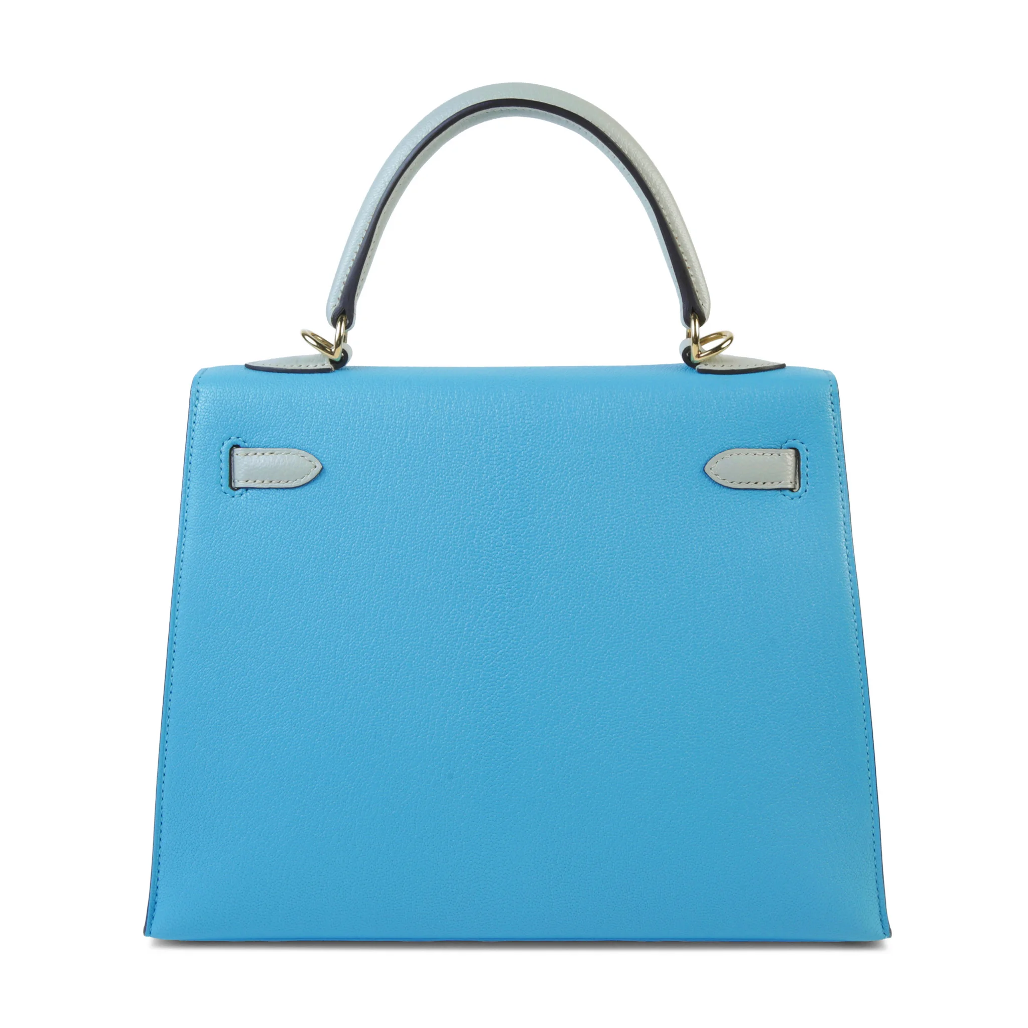 Kelly 25 外縫 7N 糖果藍 Celeste 80 珍珠灰 Gris Perle