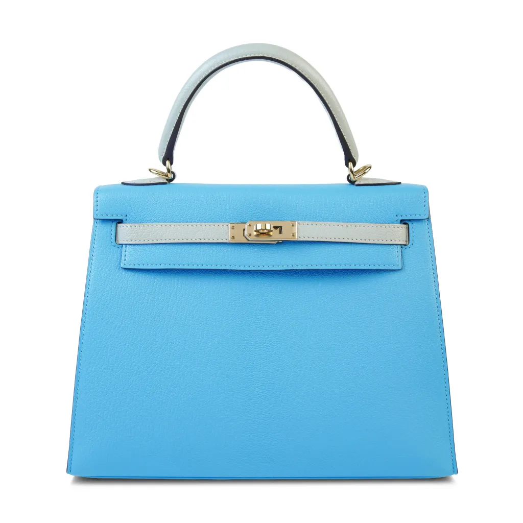 Kelly 25 Sellier Celeste (7N) Gris Perle (80)