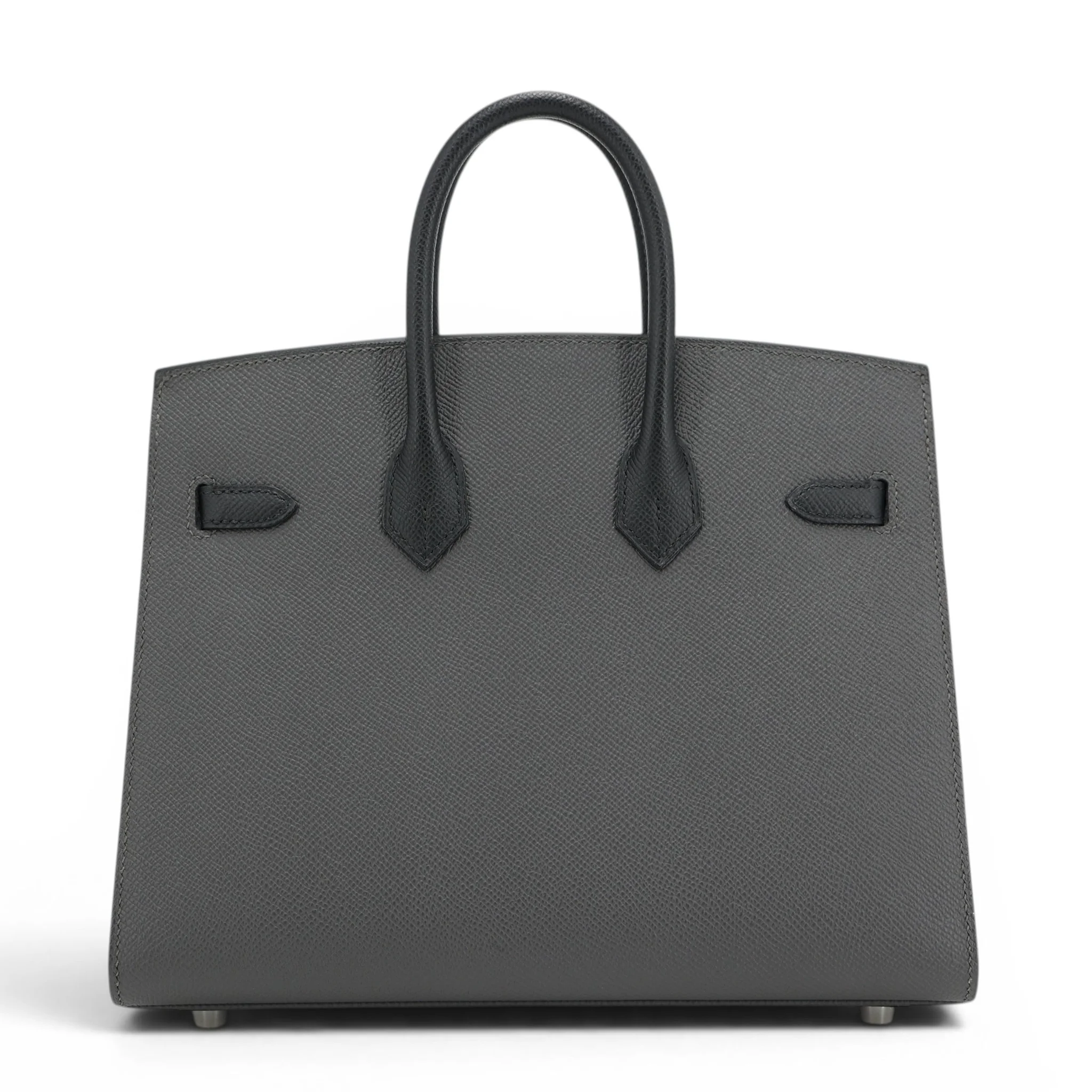 Birkin 25 外縫  黑色 88 石墨灰 Graphite