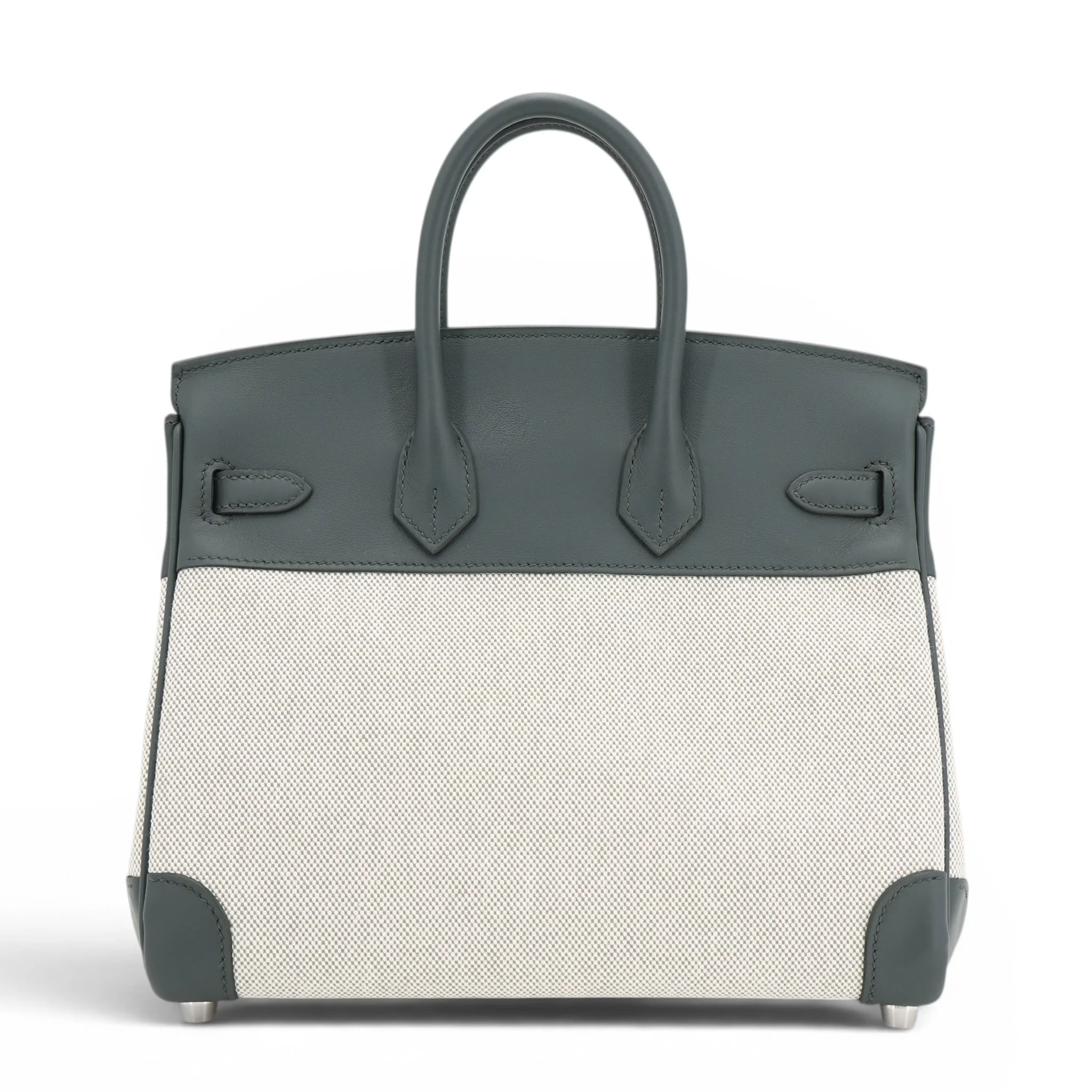 Birkin 25 Vert Mangrove (Q0) Ecru