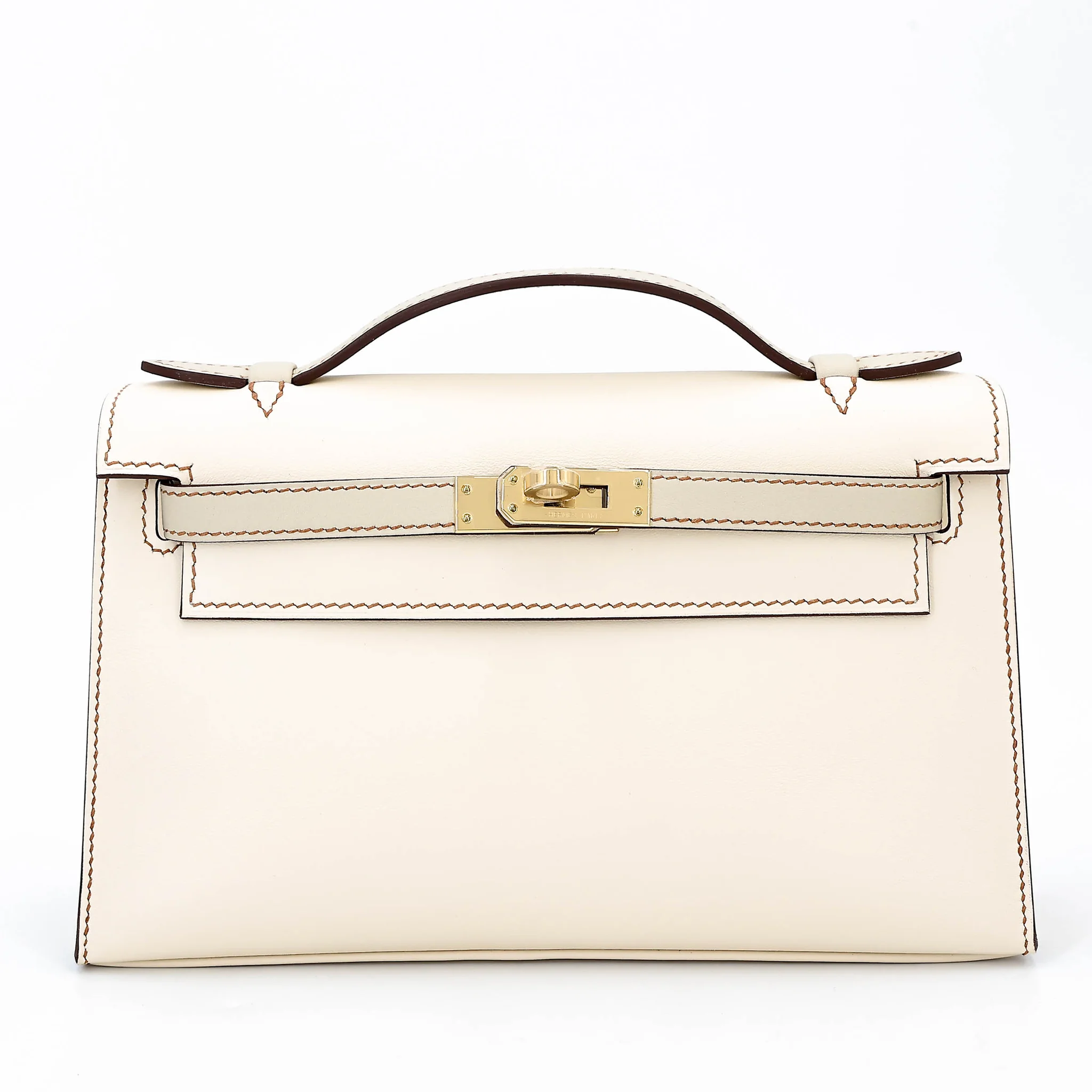 Kelly Pochette I2 奶油白 Nata 80 珍珠灰 Gris Perle