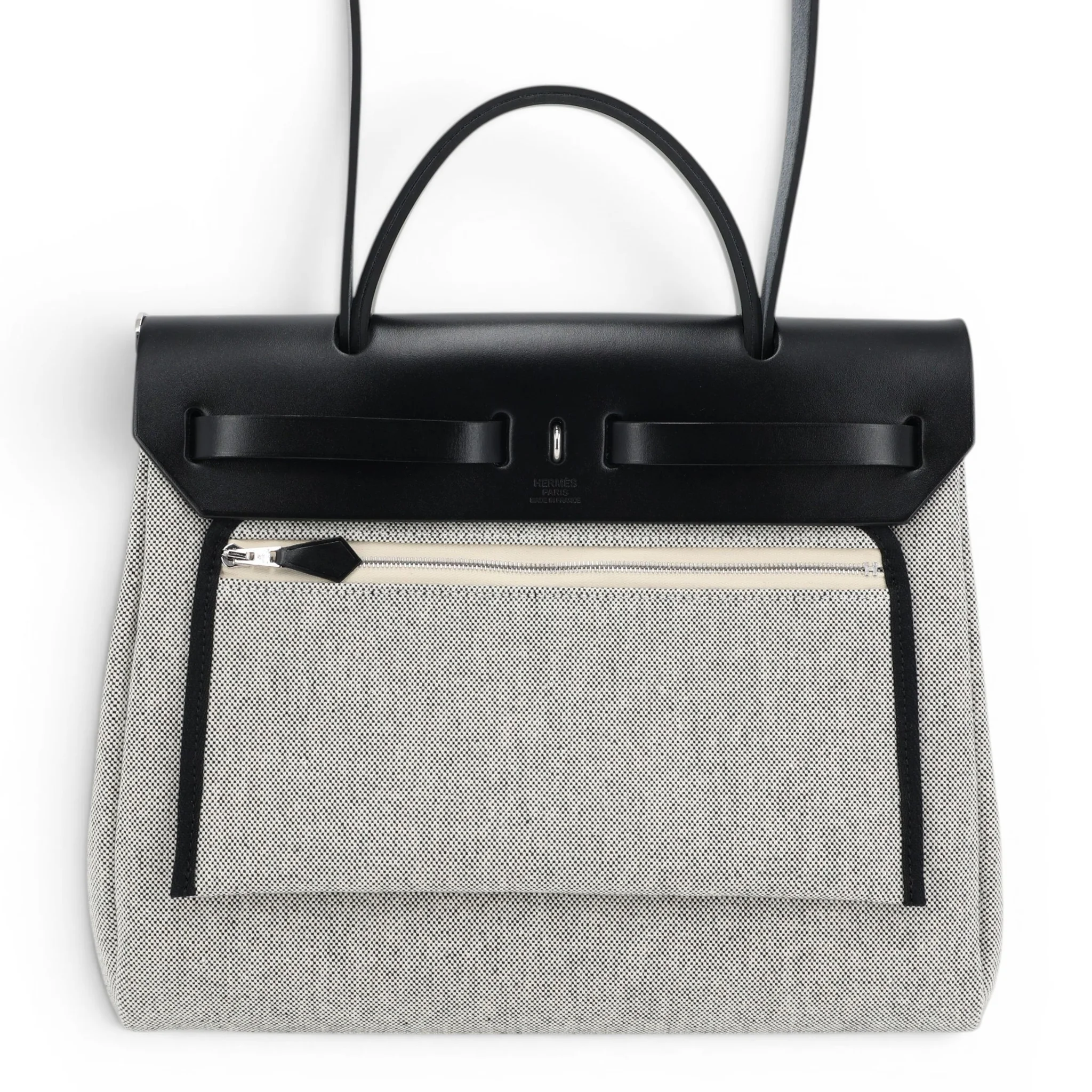 Herbag Zip 31 PM hobnailed Noir (89) Ecru