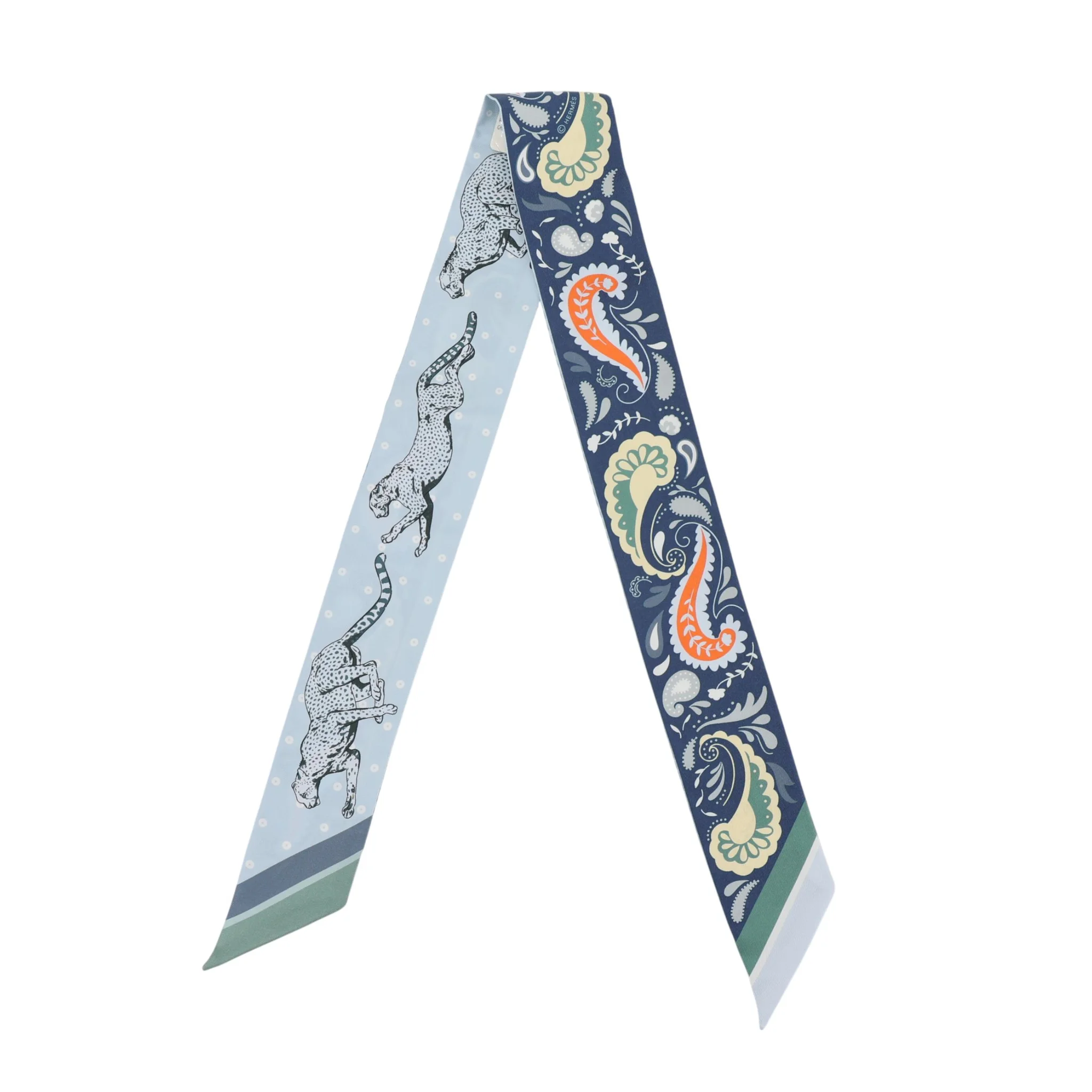 Twilly 丝带 Guepards Bandana 蓝色