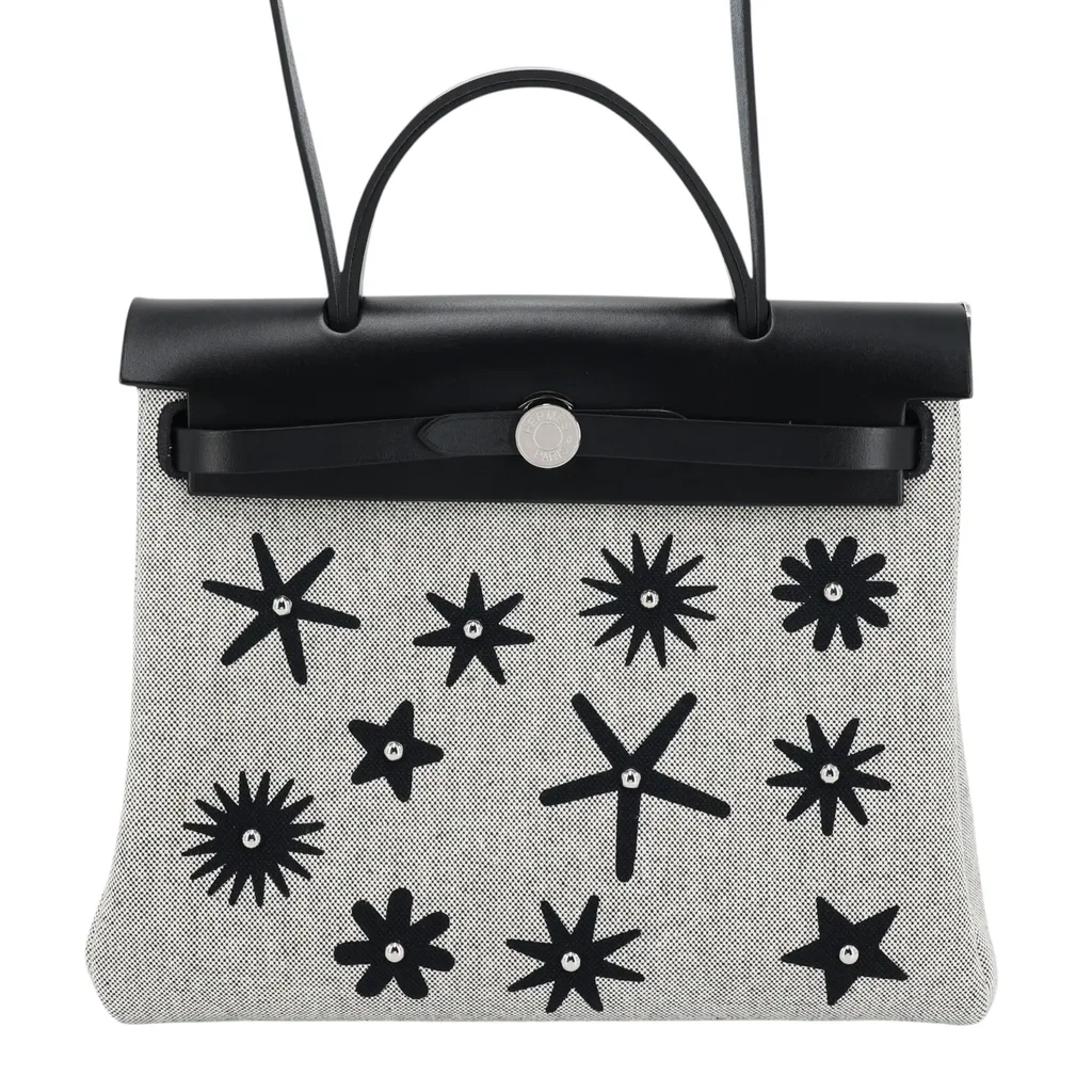 Herbag Zip 31 PM hobnailed Noir (89) Ecru