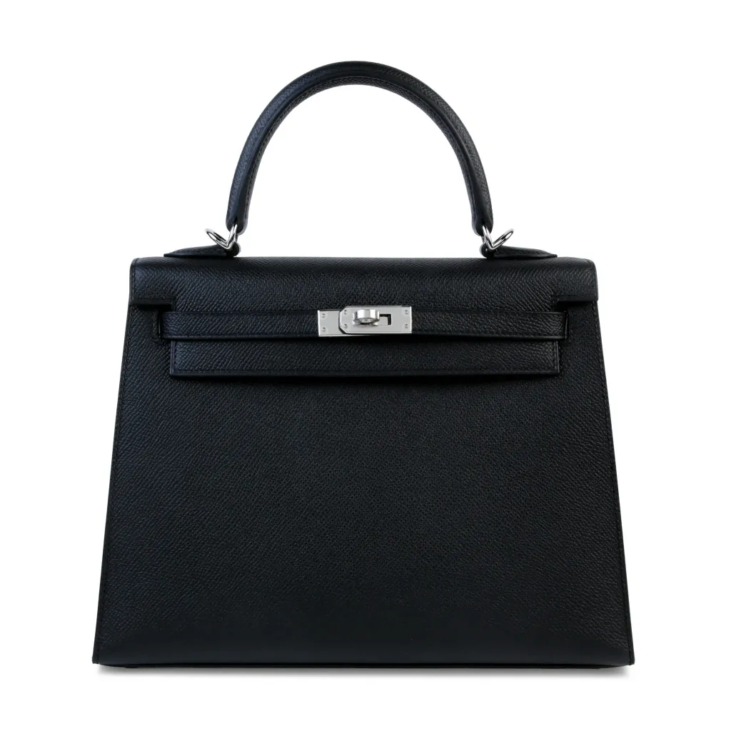 Kelly 25 外縫 89 黑色 Noir (Black)
