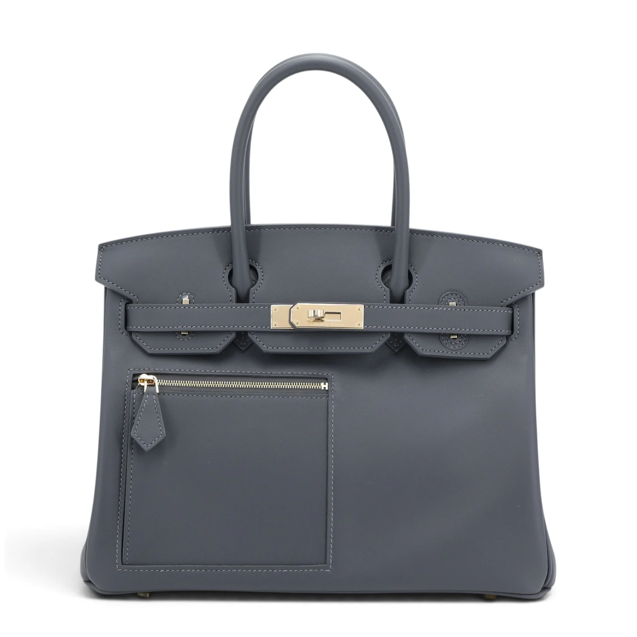 Brand New ( Rank N ) HERMÈS Limited Edition Birkin 30 Colormatic Ardoise (85) Swift Permabrass hardware K (2025)