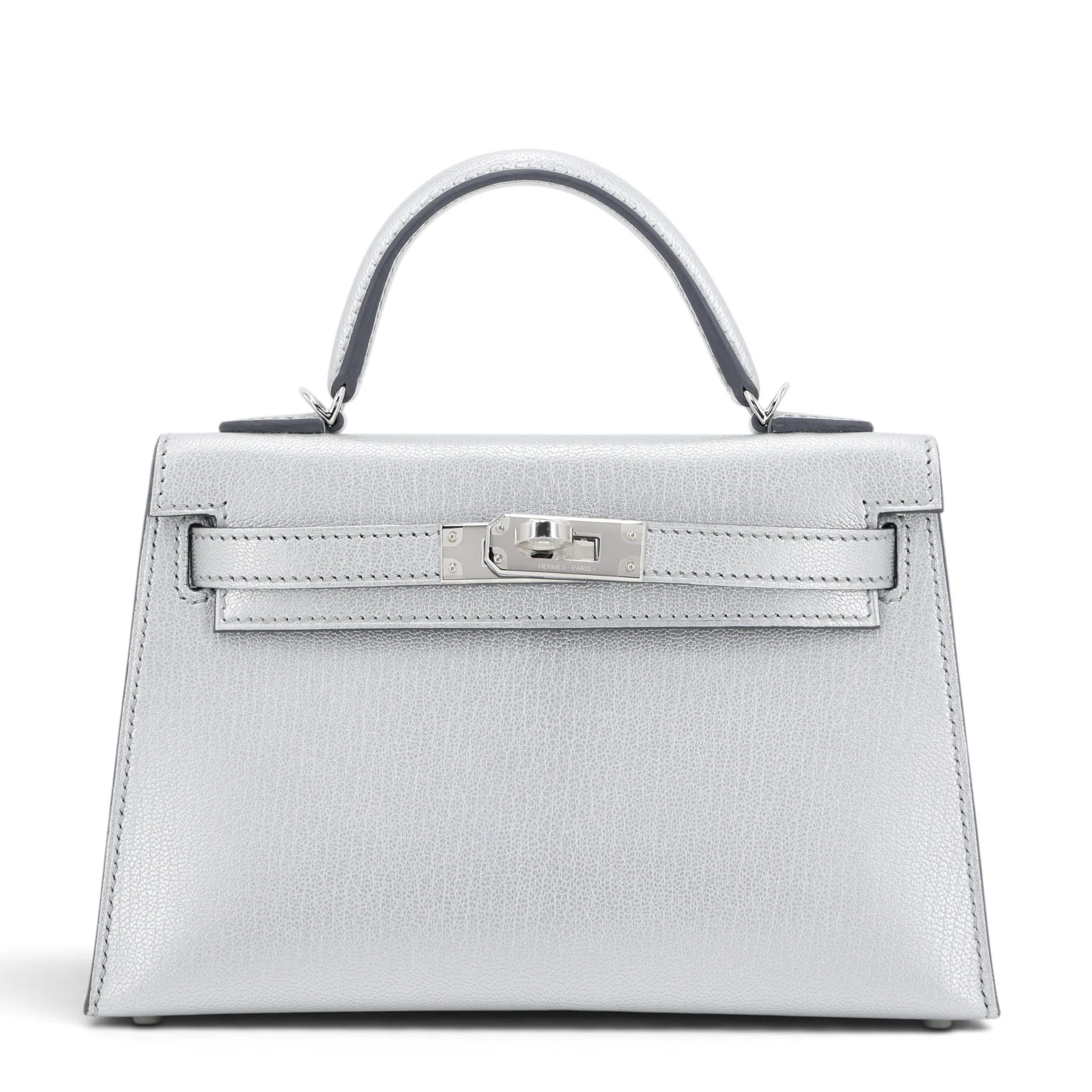 Brand New ( Rank N ) HERMÈS Mini Kelly II Argent (05) Chamkila Palladium hardware K (2025)