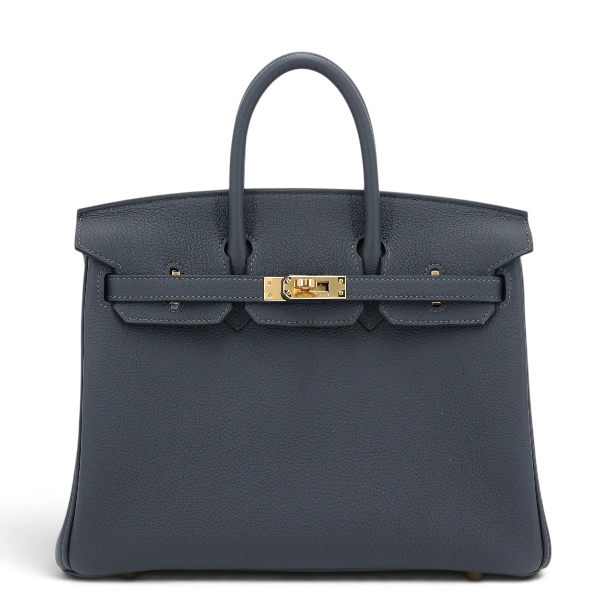 Brand New ( Rank N ) HERMÈS Birkin 25 Gris misty (H0) Togo Gold hardware G (2026)