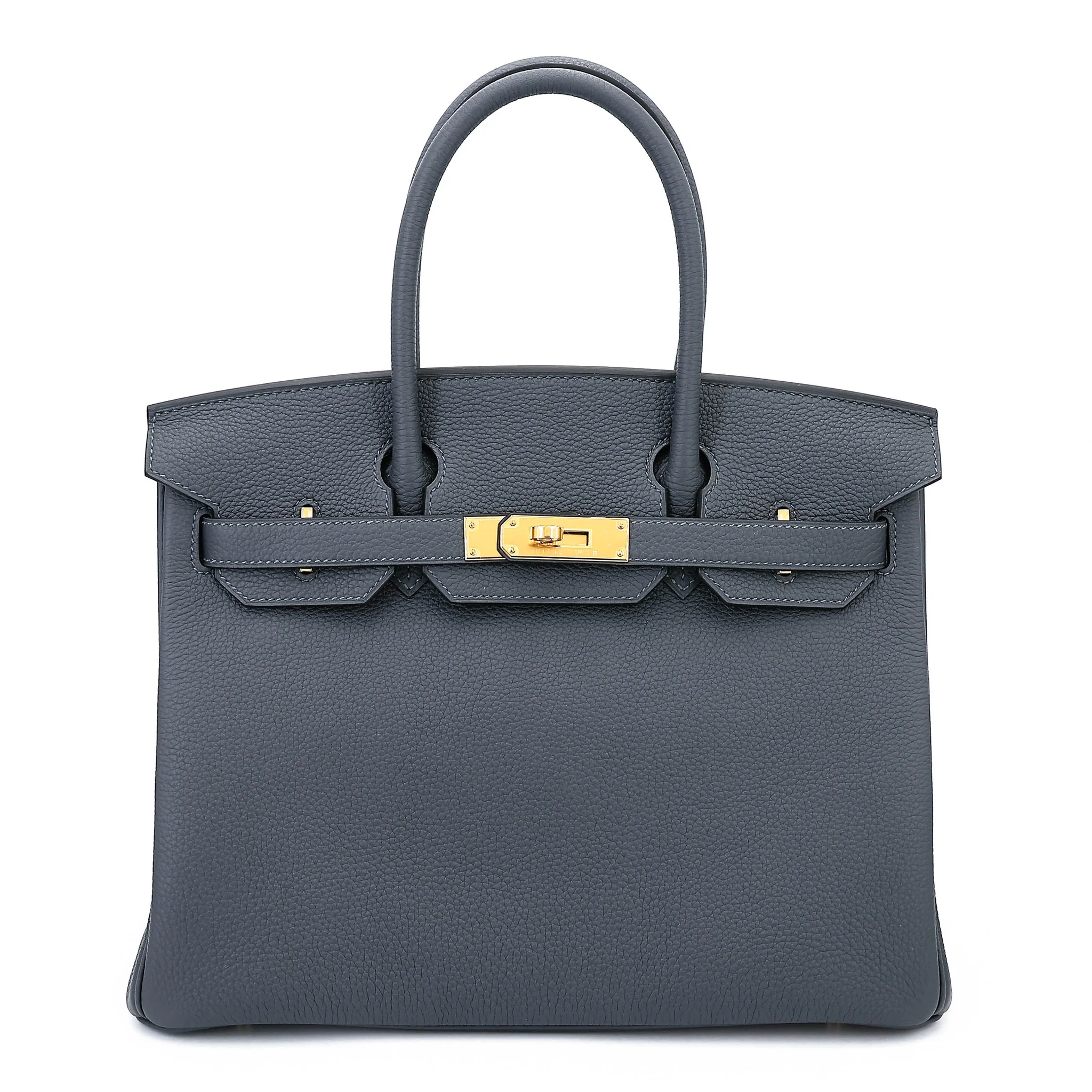 Brand New ( Rank N ) HERMÈS Birkin 30 Gris misty (H0) Togo Gold hardware G (2026)