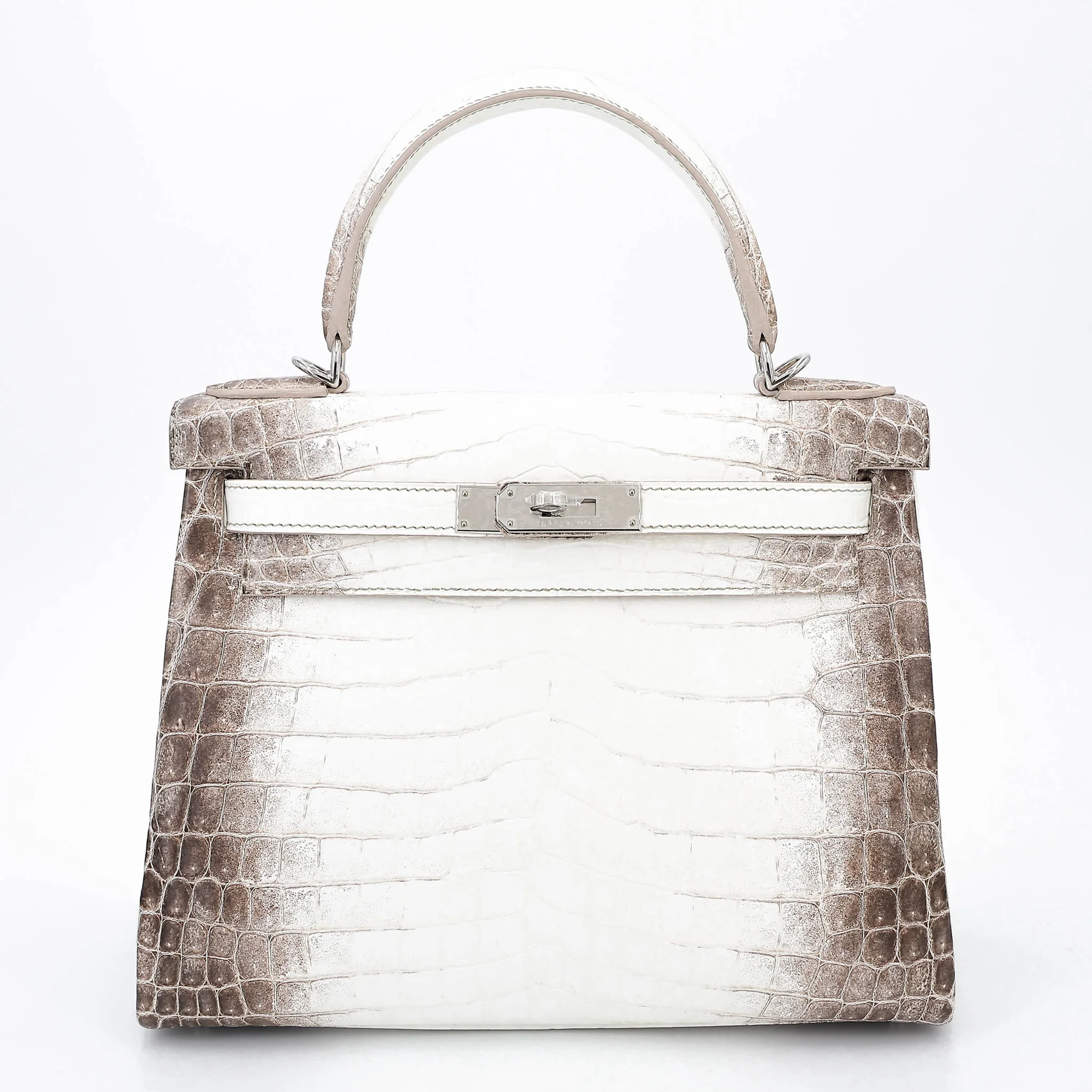 Brand New ( Rank N ) HERMÈS Limited Edition Kelly 28 Himalaya Matte Niloticus Crocodile Palladium hardware K (2025)