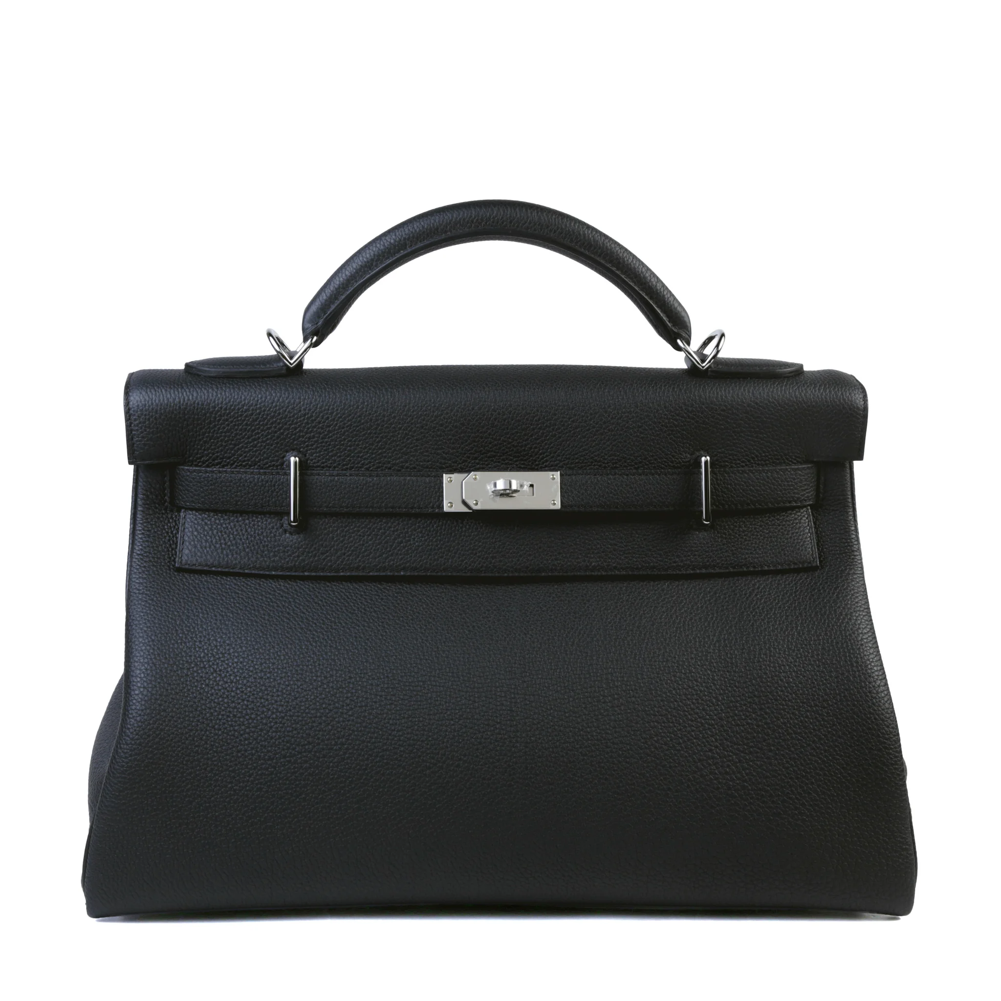 Unused ( Rank NS ) HERMÈS Kelly 42 Maxi Noir (89) Togo Palladium hardware G (2026)