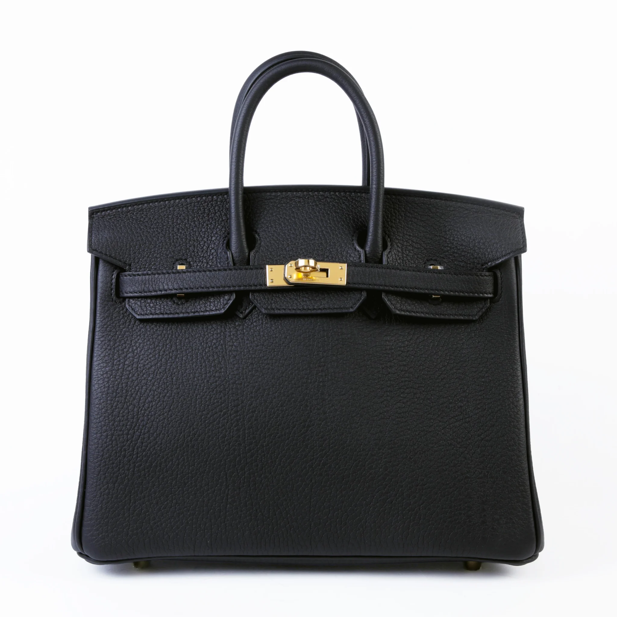 Unused ( Rank NS ) HERMÈS Birkin 25 Noir (89) Togo Gold hardware K (2025)