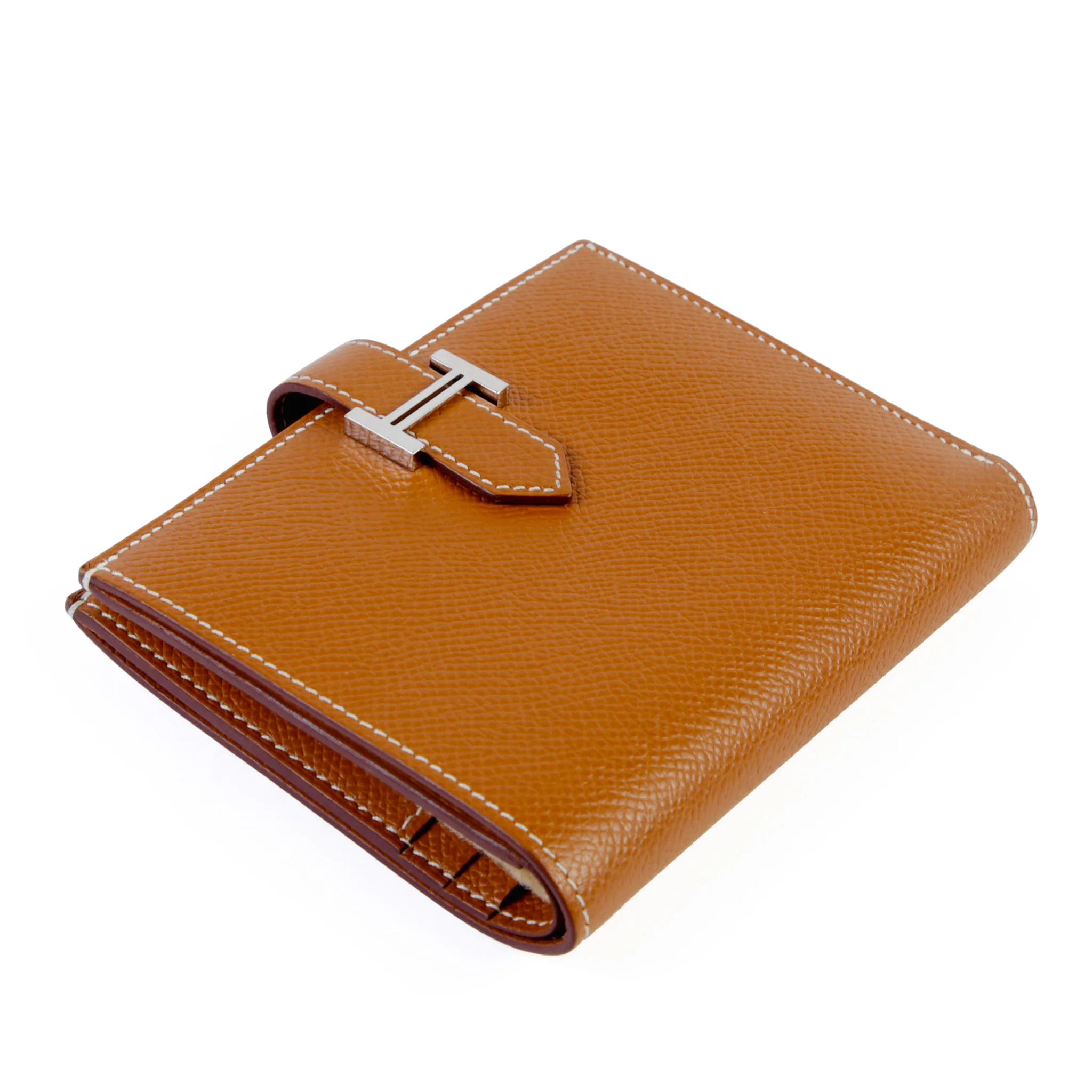 ◆希少◆HERMES ベアンコンパクト ゴールド ＆金具ゴールド新品　未使用 ベアンコンパクト ゴールド (37) | GINZA XIAOMA