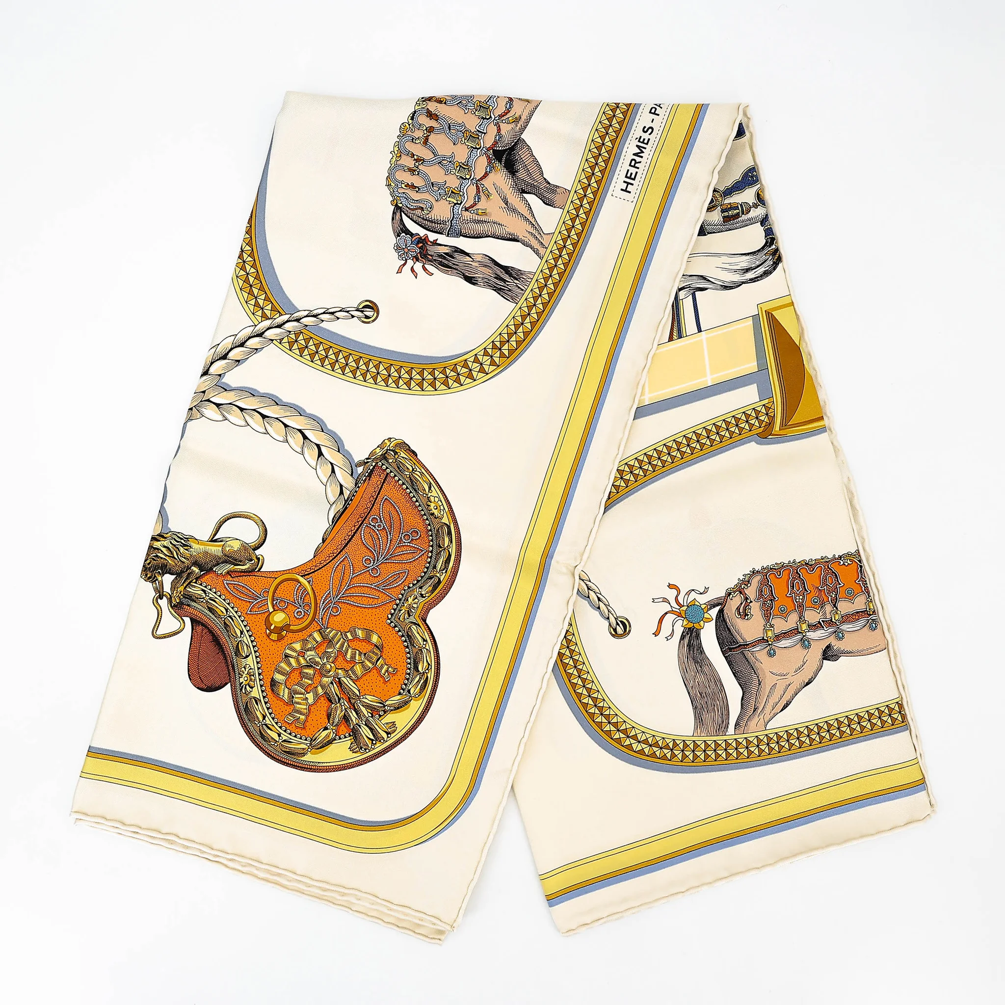 Carre 90 scarf Multi-color | GINZA XIAOMA