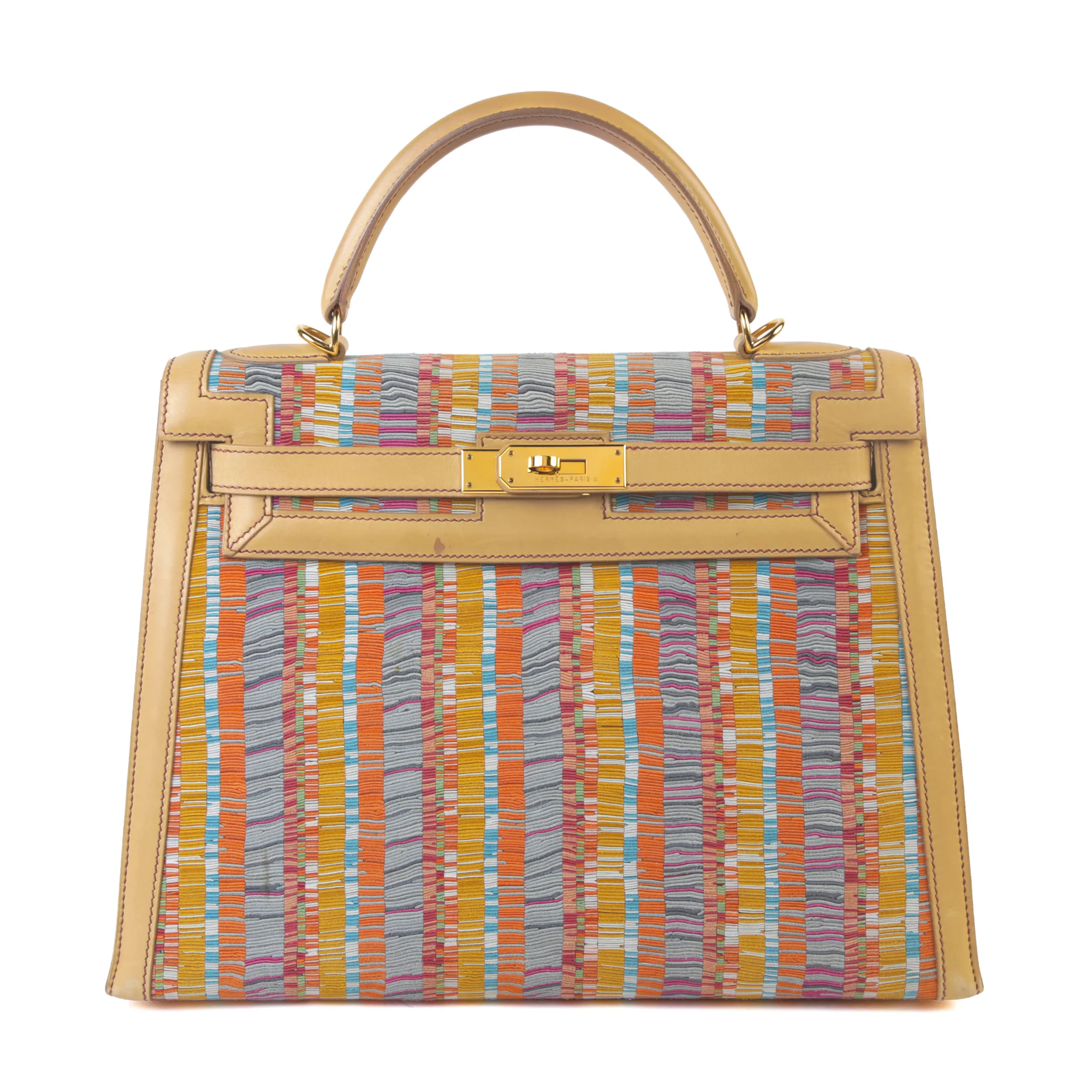 Kelly 32 Sellier Multi-color Beige | GINZA XIAOMA
