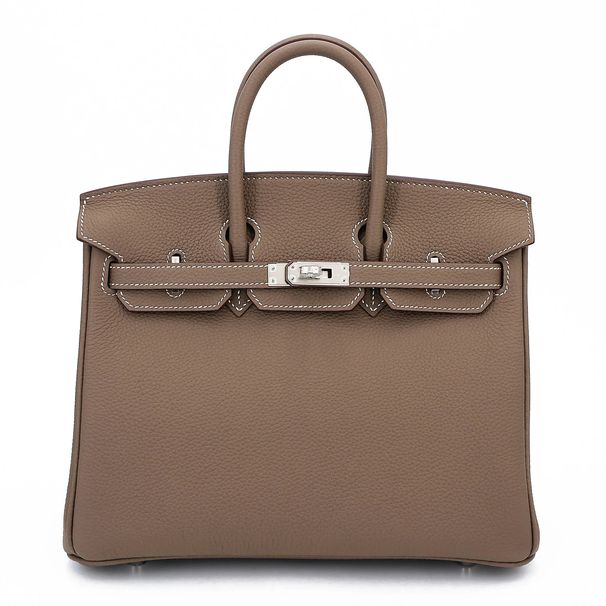 Brand New ( Rank N ) HERMÈS Birkin 25 Etoupe (18) Togo Palladium hardware G (2026)