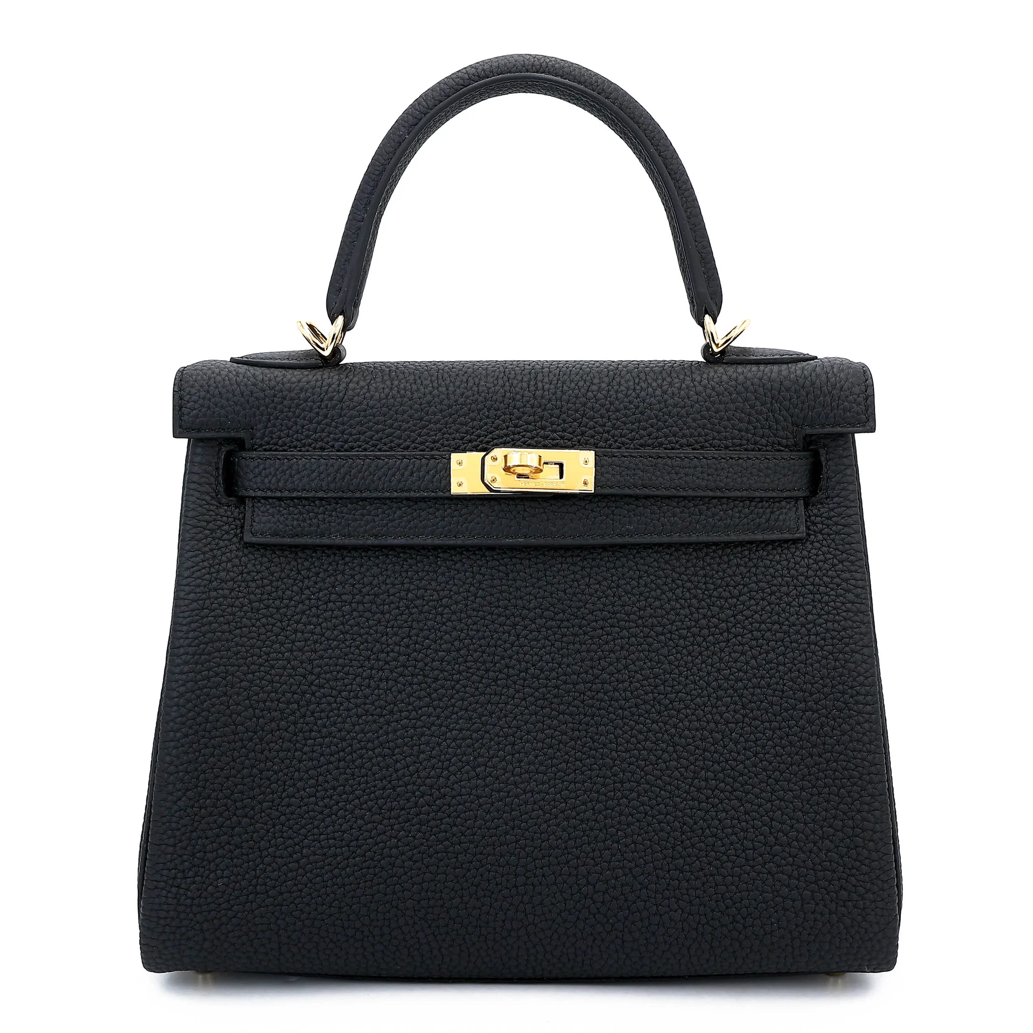 Brand New ( Rank N ) HERMÈS Kelly 25 Noir (89) Togo Gold hardware G (2026)