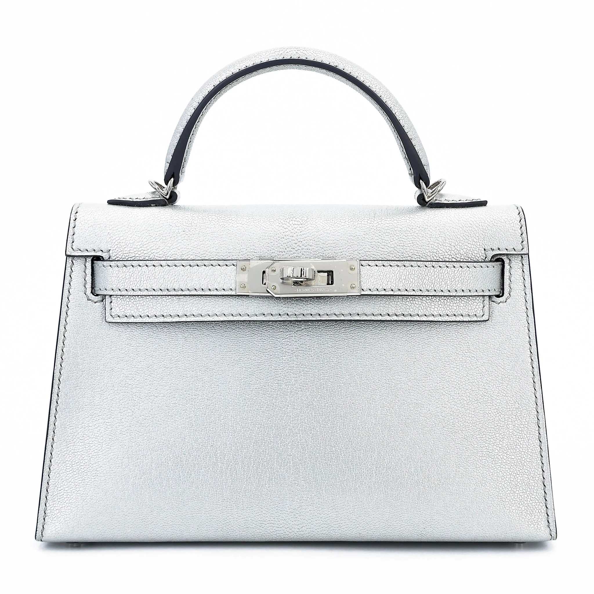 Excellent ( Rank SA ) HERMÈS Mini Kelly II Argent (05) Chamkilight Palladium hardware K (2025)
