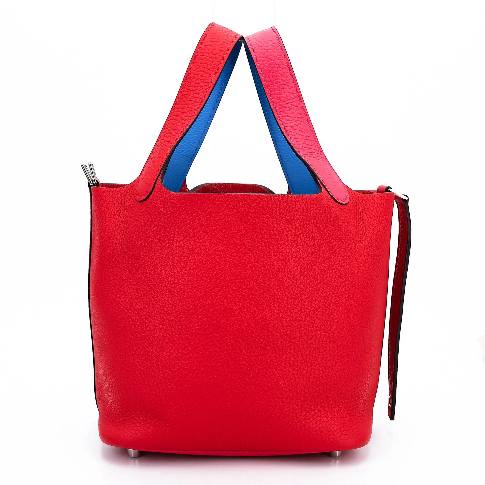 Picotin Lock PM Rouge Rose Extreme (I6) Bleu Zanzibar (B3) | GINZA