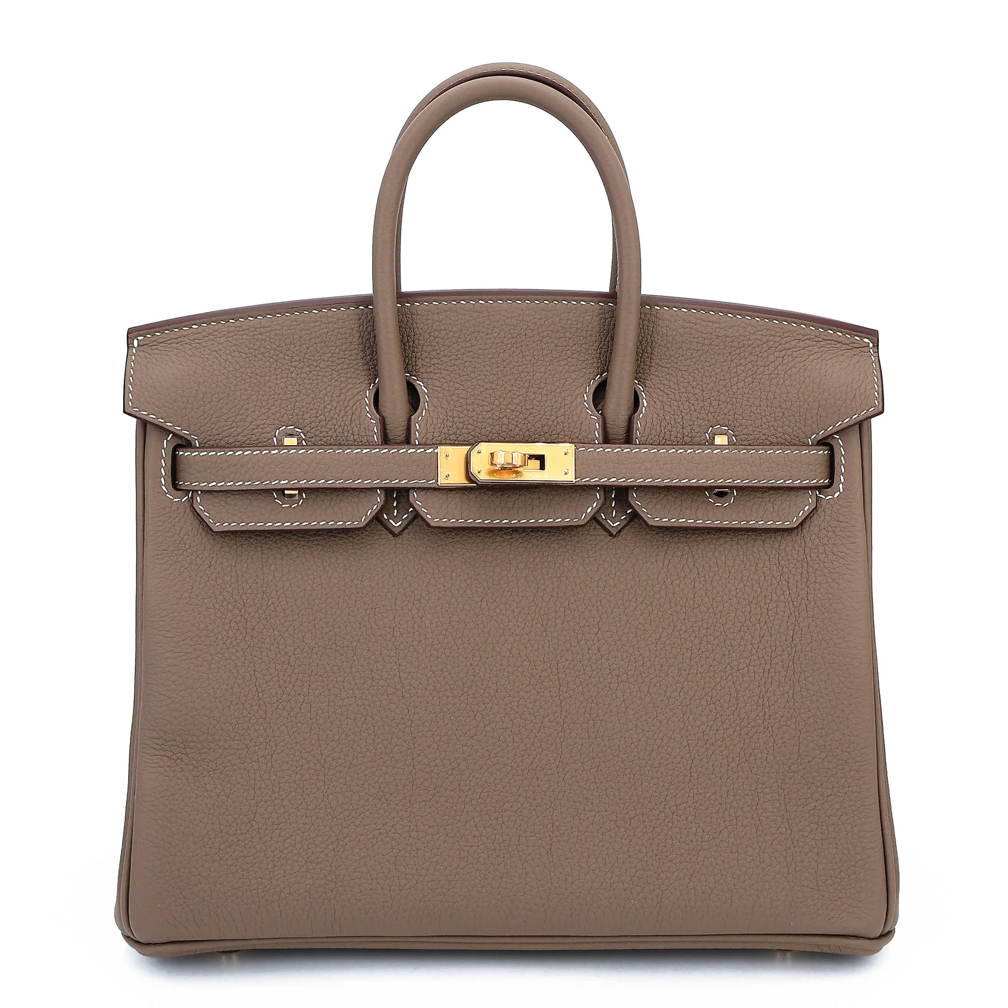 Brand New ( Rank N ) HERMÈS Birkin 25 Etoupe (18) Togo Gold hardware G (2026)