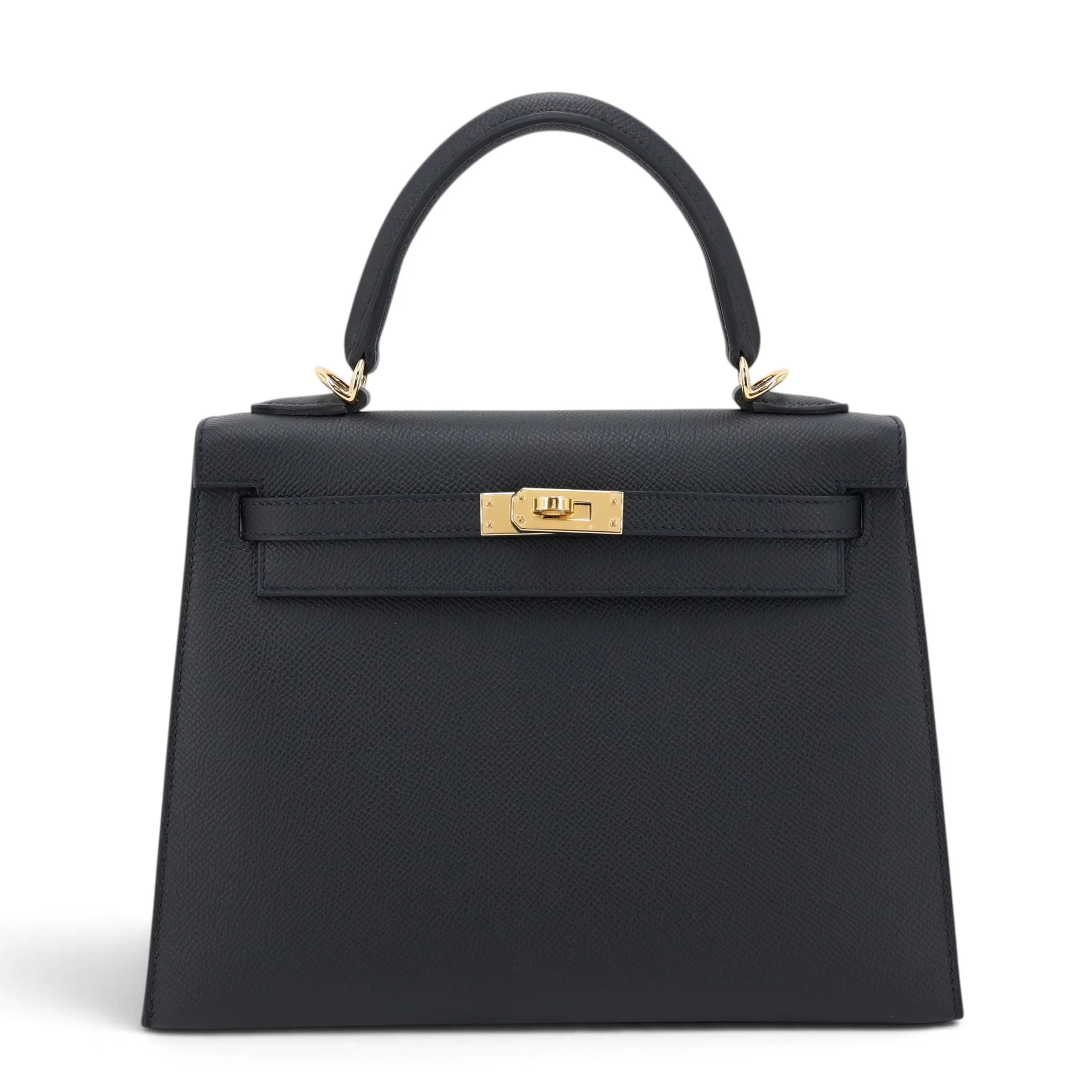 Brand New ( Rank N ) HERMÈS Kelly 25 Sellier Noir (89) Epsom Gold hardware G (2026)