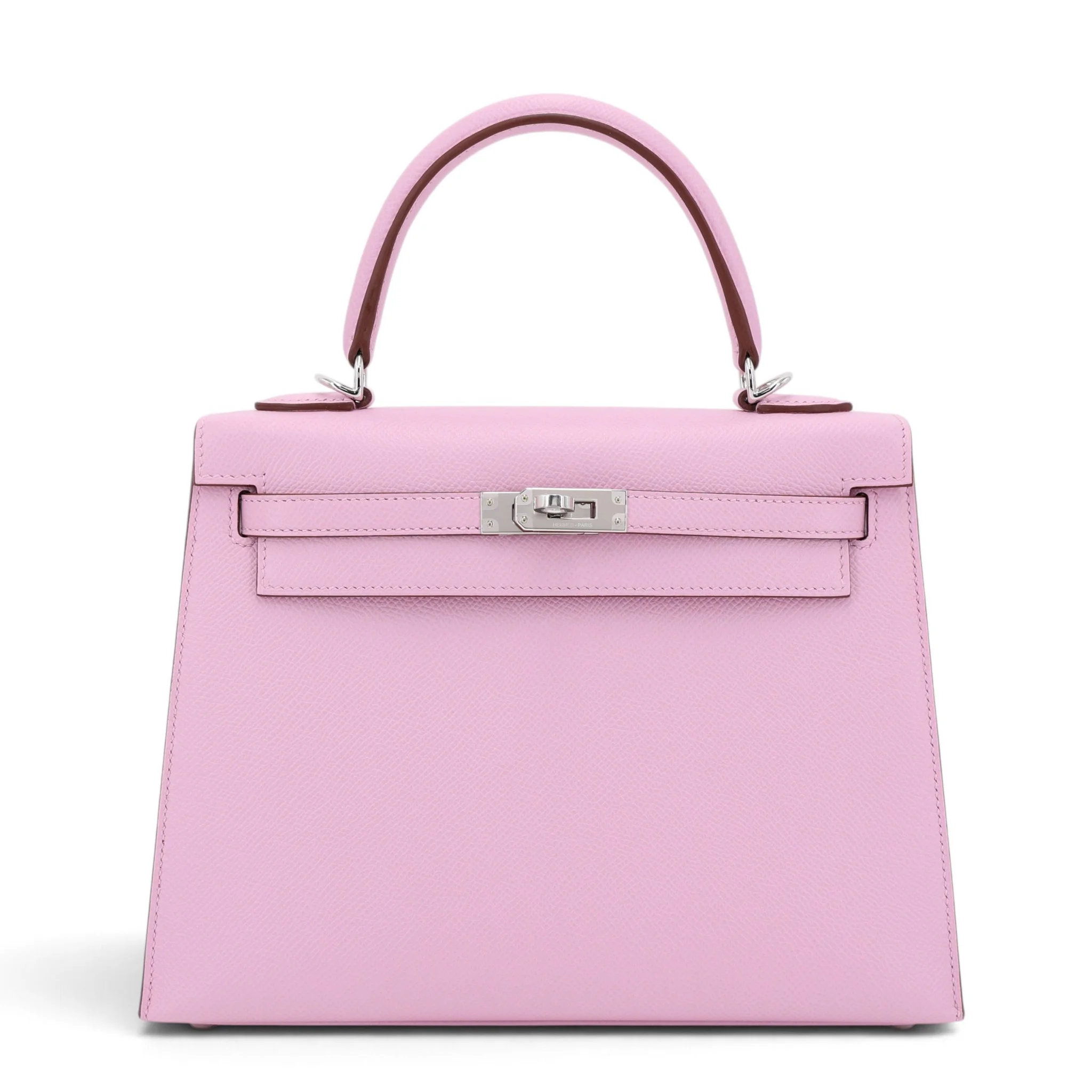 Brand New ( Rank N ) HERMÈS Kelly 25 Sellier Mauve Sylvestre (X9) Epsom Palladium hardware G (2026)