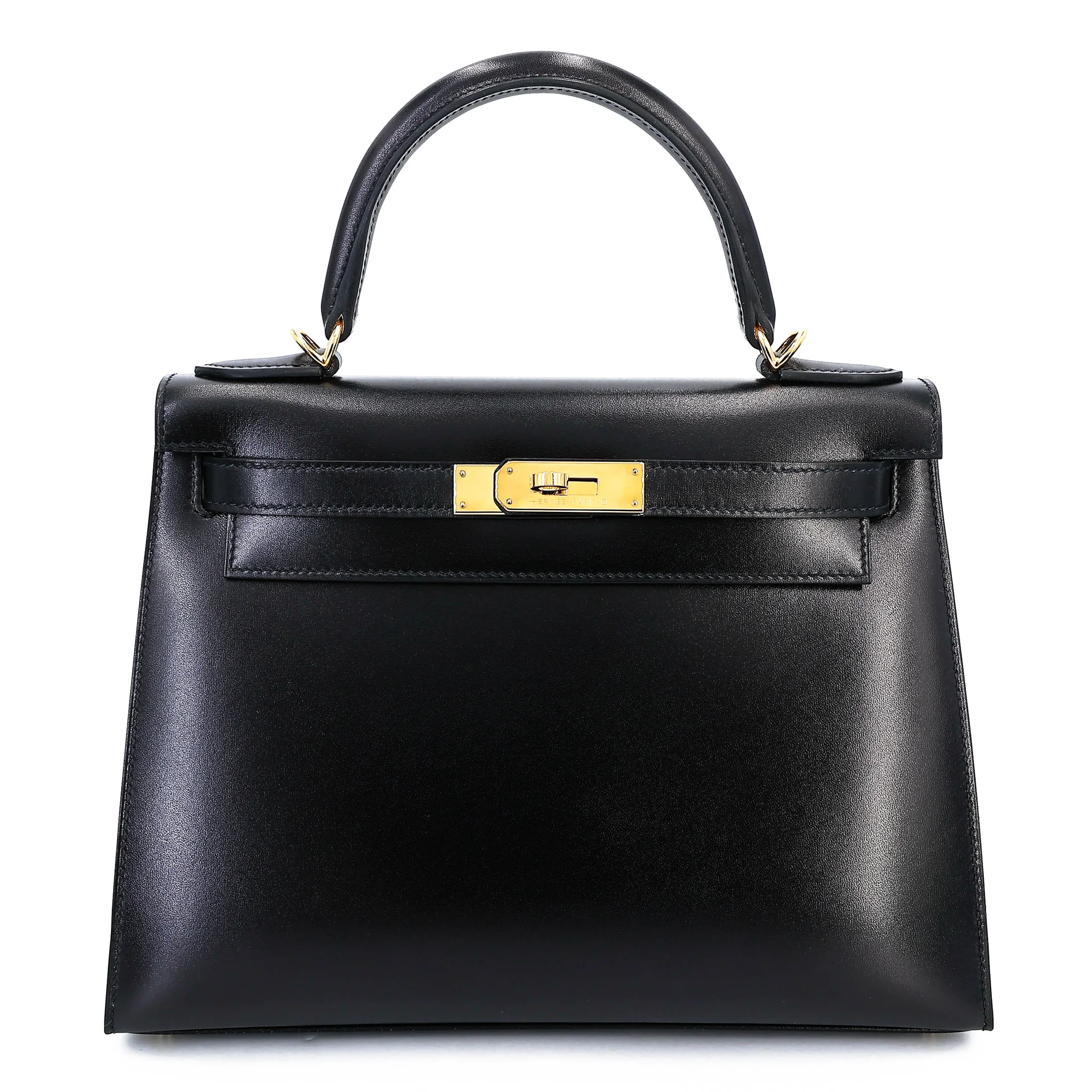 Excellent ( Rank SA ) HERMÈS Kelly 28 Sellier Noir (89) Box-calf Gold hardware Z (2021)