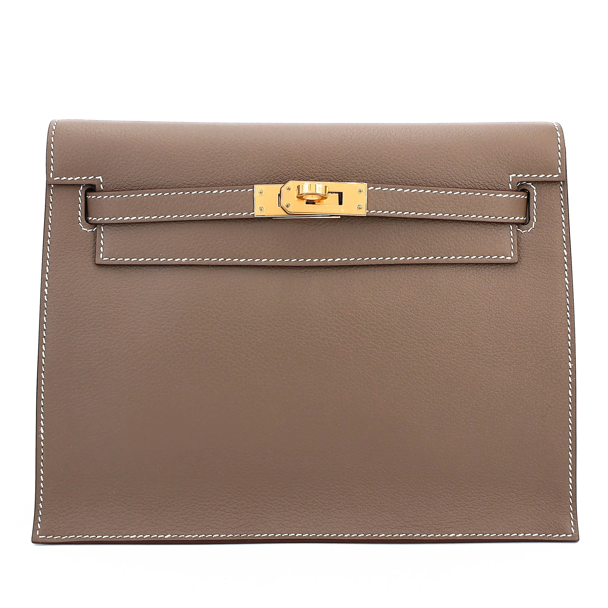 Brand New ( Rank N ) HERMÈS Kelly Danse Etoupe (18) Evercolor Gold hardware G (2026)