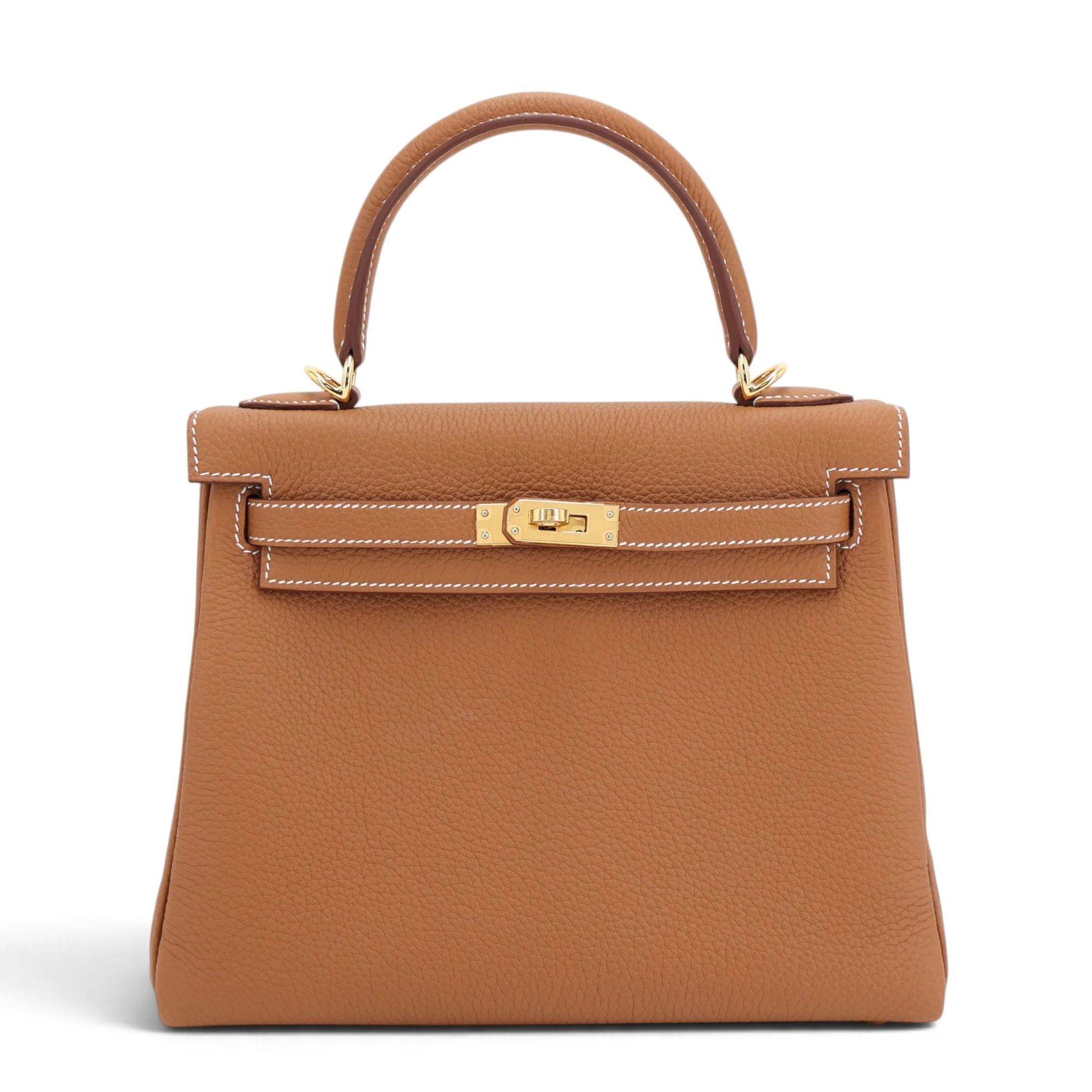 Brand New ( Rank N ) HERMÈS Kelly 25 Gold (37) Togo Gold hardware G (2026)