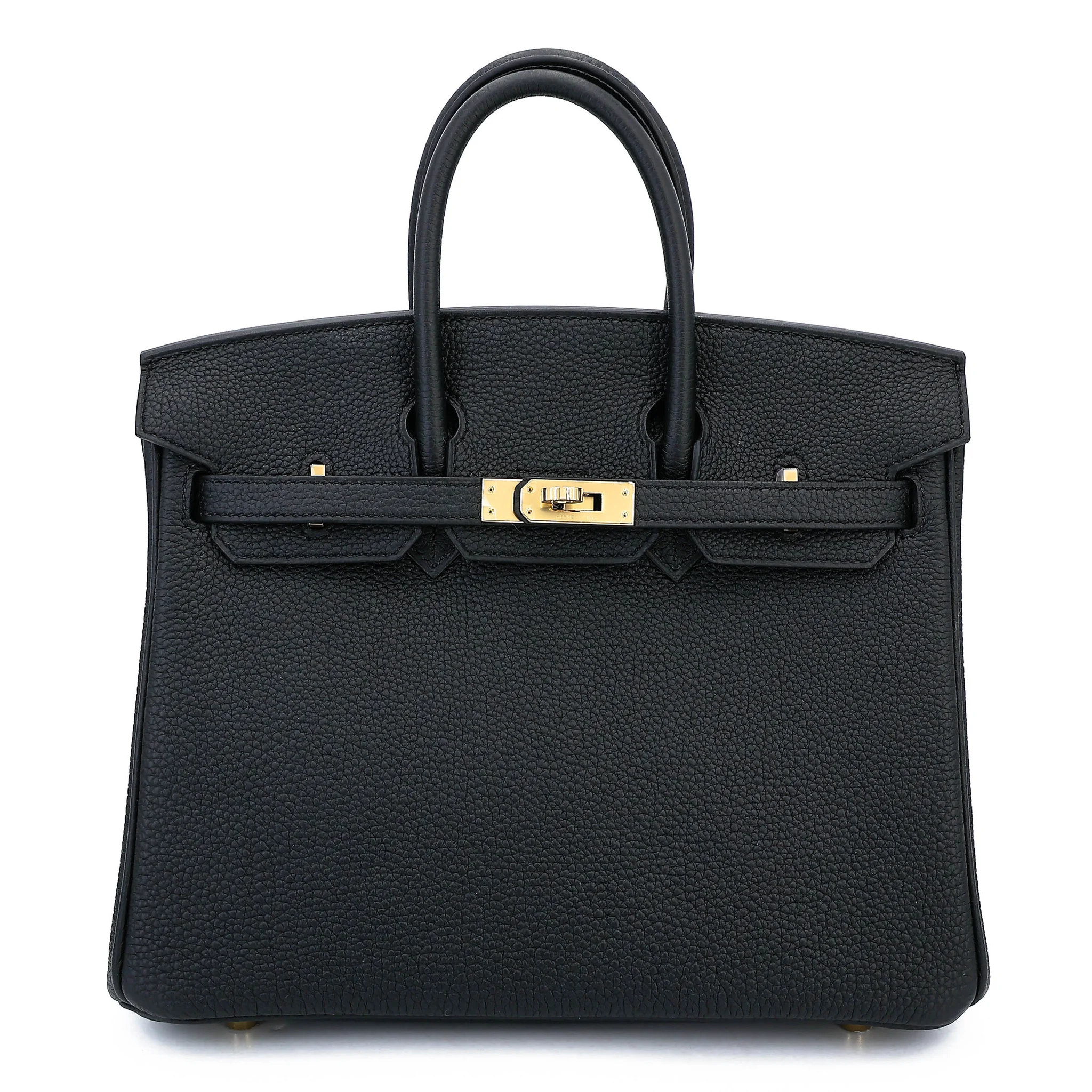 Unused ( Rank NS ) HERMÈS Birkin 25 Noir (89) Togo Permabrass hardware K (2025)