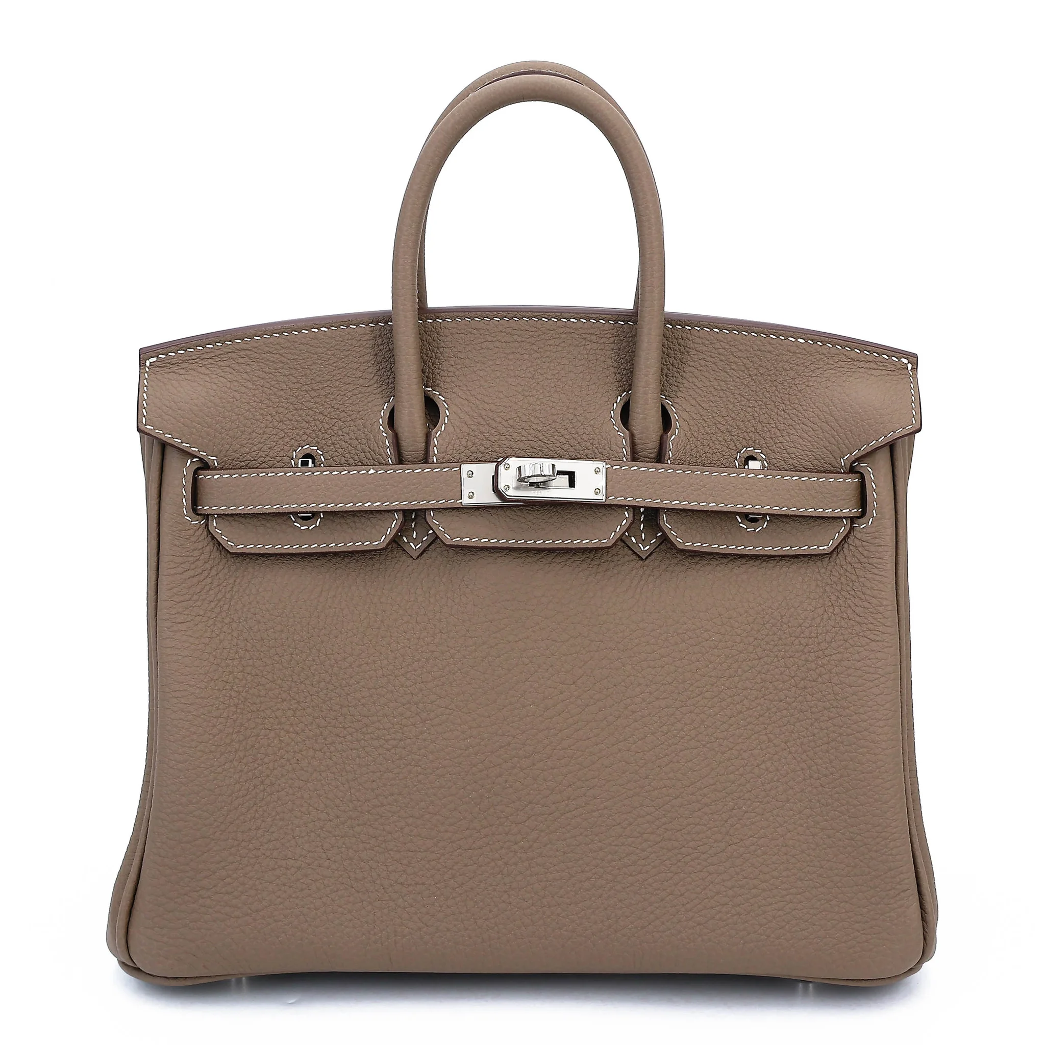Brand New ( Rank N ) HERMÈS Birkin 25 Etoupe (18) Togo Palladium hardware K (2025)