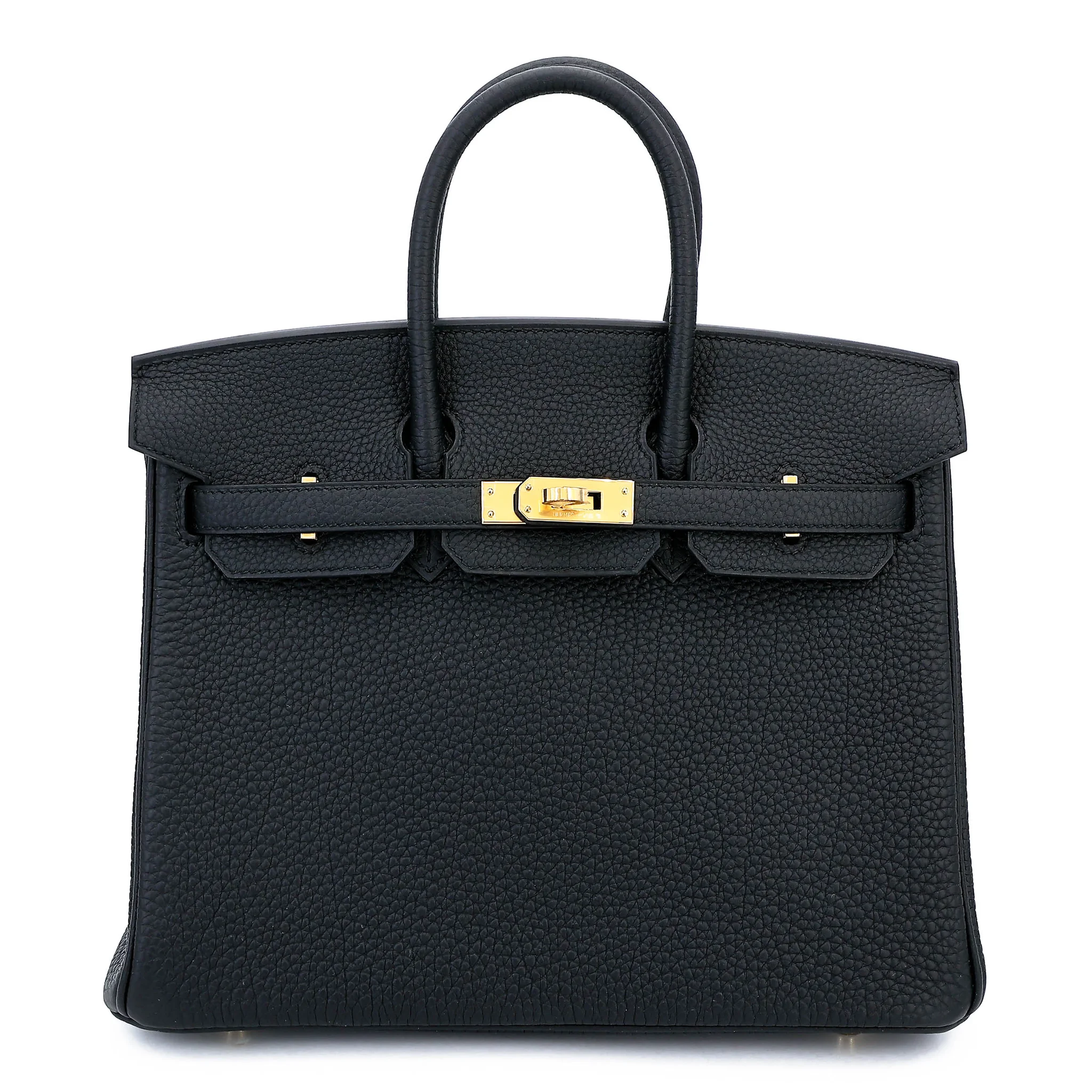 Brand New ( Rank N ) HERMÈS Birkin 25 Noir (89) Togo Gold hardware K (2025)