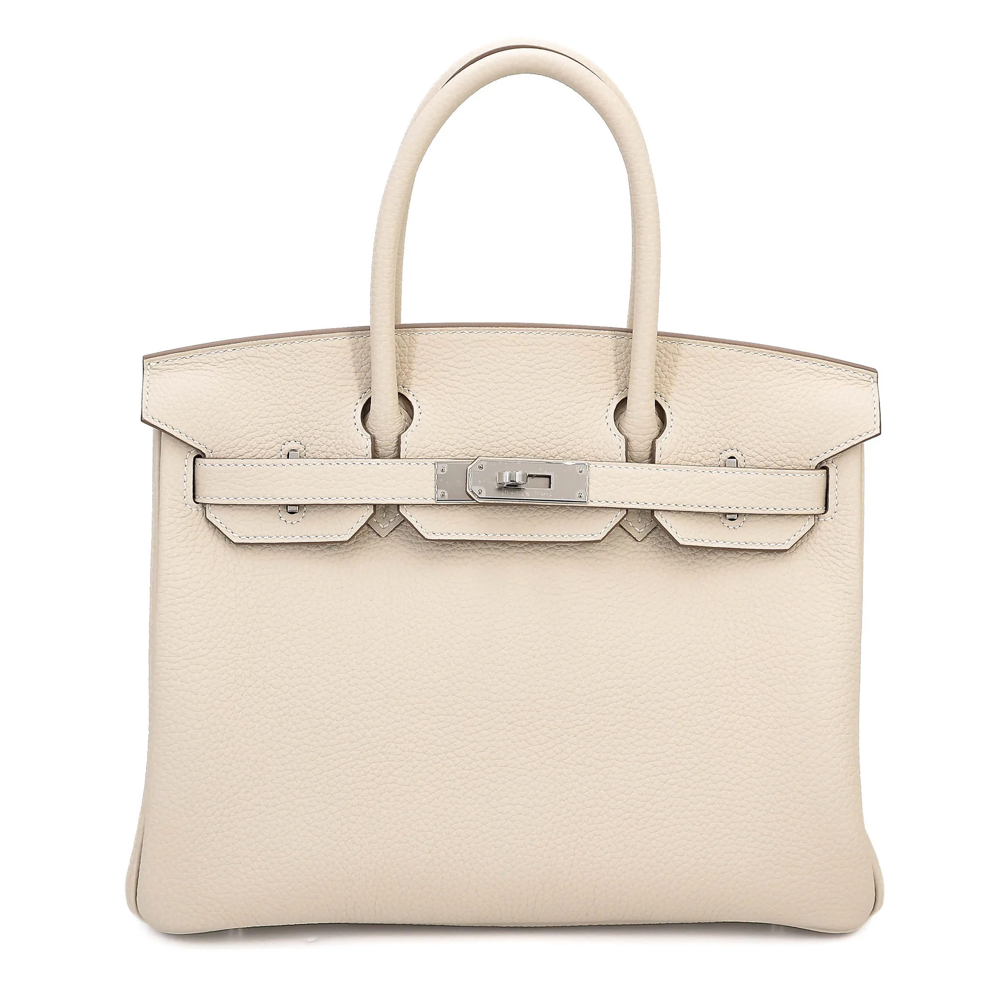 Brand New ( Rank N ) HERMÈS Birkin 30 Craie (10) Togo Palladium hardware G (2026)