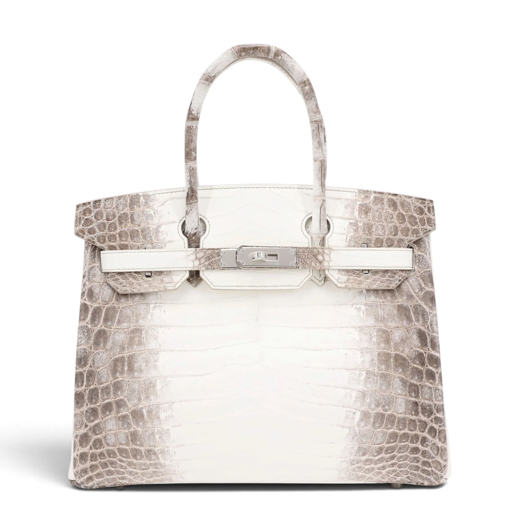 Brand New ( Rank N ) HERMÈS Limited Edition Birkin 30 Himalaya Himalaya Matte Niloticus Crocodile Palladium hardware K (2025)