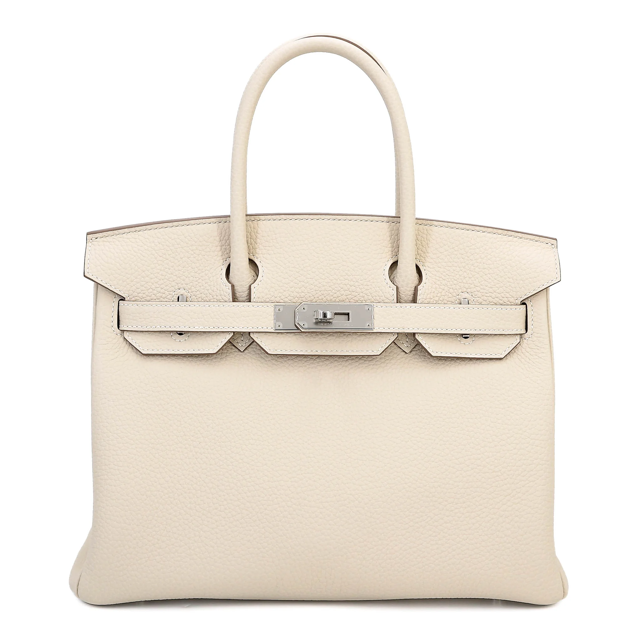 Brand New ( Rank N ) HERMÈS Birkin 30 Craie (10) Togo Palladium hardware G (2026)